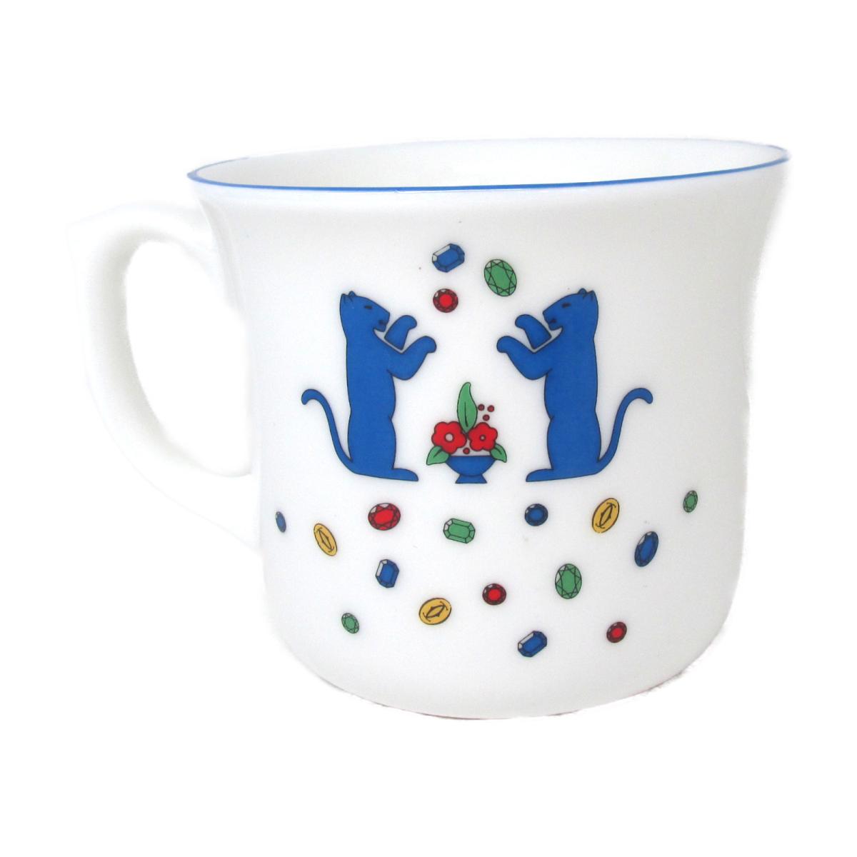 中古 カルティエ メンゾデインファント マグカップ そのどこかよそに ユニセックス ホワイト ブルー レッド 翠色 イエロー Cartier メンゾデインファント マグカップ その他 未使用品 ブランドオフ 誕生日 プレゼント 手土産 Alfardanmotorcycles Com