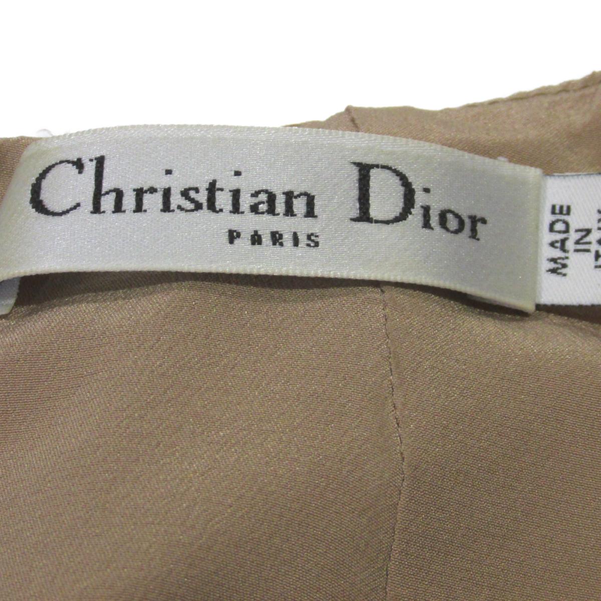 楽天市場 9 19 時 全品ポイント3倍 最大2万円offクーポン クリスチャン ディオール ワンピース 衣料品 レディース 表記タグ無しの為不明 シャンパンベージュｘブラックｘオレンジｘベージュ 中古 Dior Brandoff ブランドオフ 衣類 ブランド Brandoff Tokyo