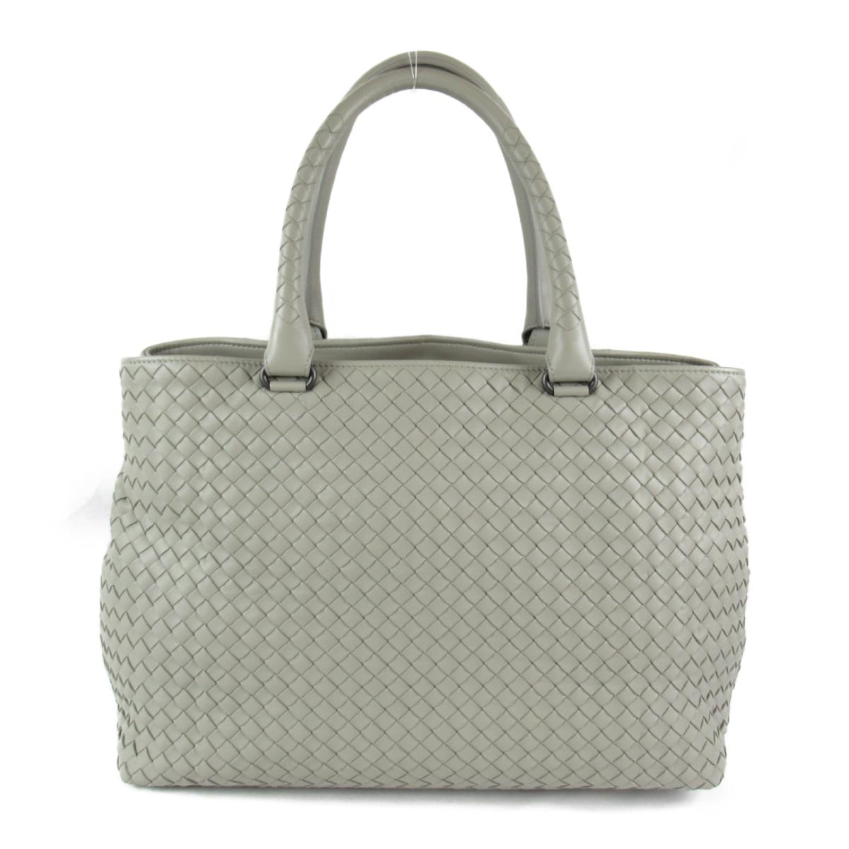 イントレチャート イントレチャート 中古 トートバッグ ユニセックス 誕生日 ランクa トートバッグ バッグ バッグ グレー Brandoff レザー 送料無料 Veneta ブランドオフ バッグ ボッテガ ヴェネタ レザー プレゼント Tokyo Bottega ユニセックス ギフト