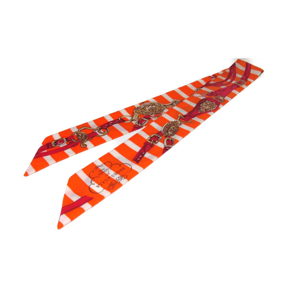 中古 エルメス トゥイリー スカーフ 衣料品 レディース シルク オレンジ ホワイト Rockridgefamilymed Com