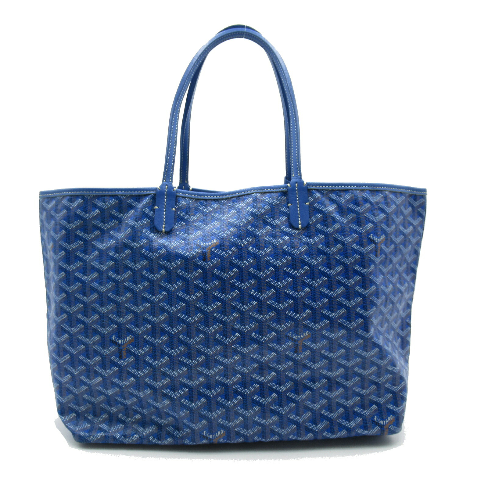 ゴヤール トートバッグ ランクb ブランドオフ サンルイpm レディース サンルイpm ブルー系 バッグ Goyard レディース ブルー トートバッグ ゴヤール Pvcコーティングキャンバス ブルー系 中古