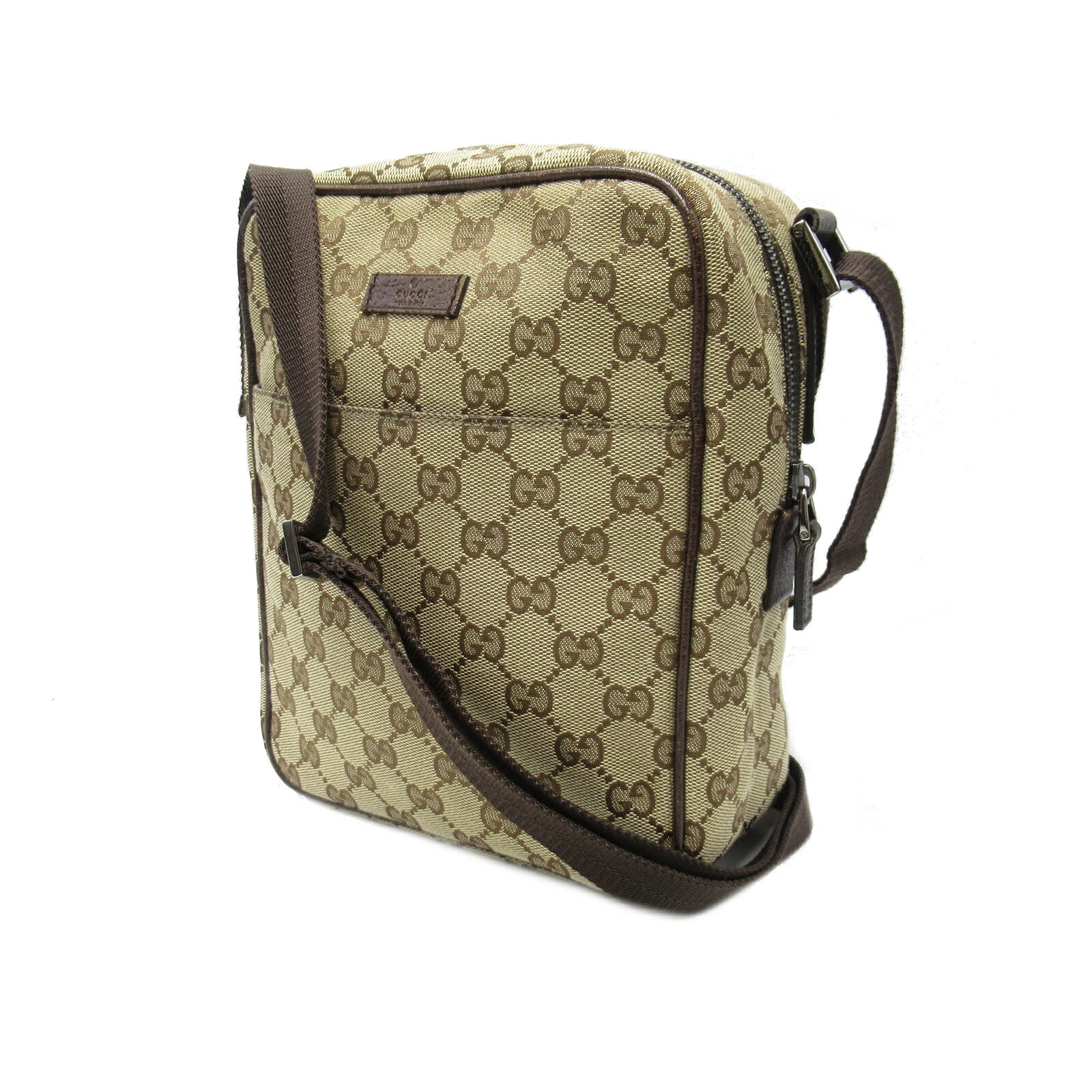 グッチ Gucci ショルダー鞄 ショルダーバッグ バッグ キャンヴァス メンズ レディース 茶色系 ブラウン 中古 Effie Europe Com