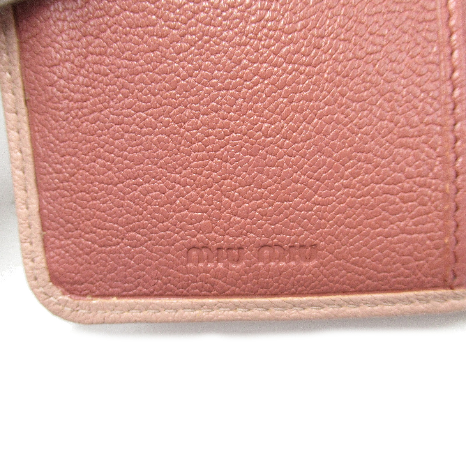 ミュウ ミュウ Miu Miu 勲章lスタイルzip蝦蟇口 三つ折り財布 財布 なめし レディース サクラ色家筋 ピンク 中古 Vigodent Coltene Com Br