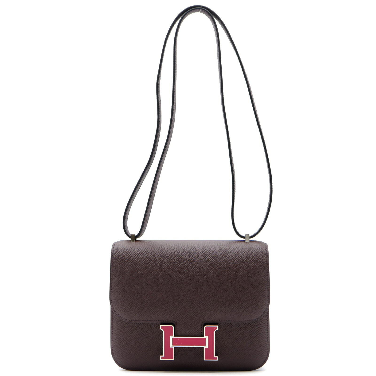 売れ筋介護用品も コンスタンスミニ エルメス ショルダーバッグ Hermes エルメス ローズメキシコ 中古 ヴォーエプソン レザー シルバー金具 ヴォーエプソン アリゲータ ピンク系 バッグ
