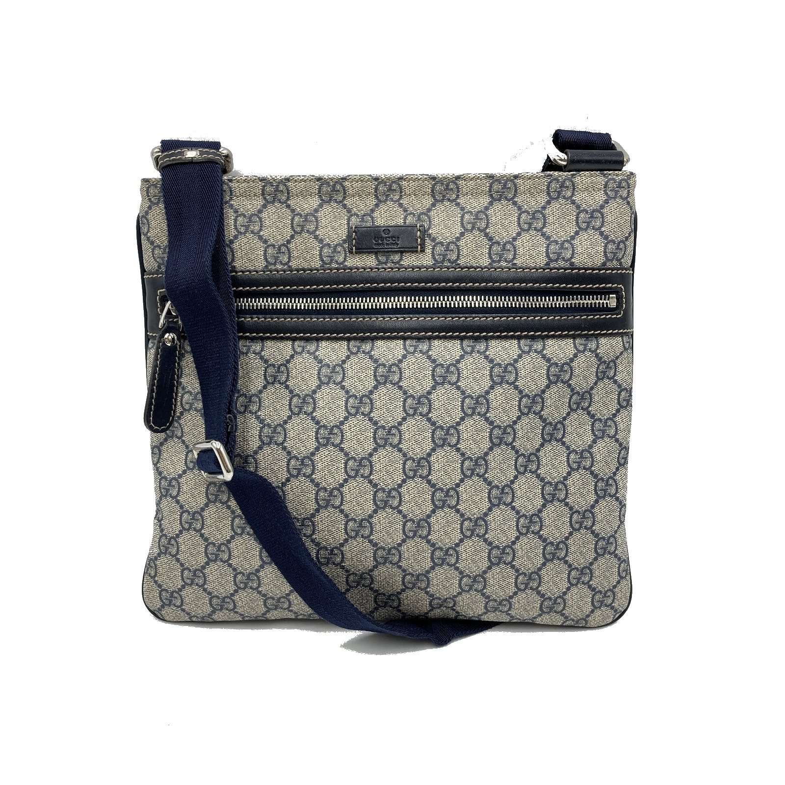 グッチ Gucci ショルダーバッグ ショルダーバッグ バッグ Pvcコーティングキャンバス メンズ ネイビー系 ネイビー 中古 Maf Gov Ws