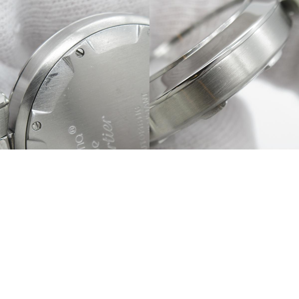 カルティエ CARTIER パシャC ステンレススチール 腕時計 時計 ウォッチ ボーイズ ホワイト系
