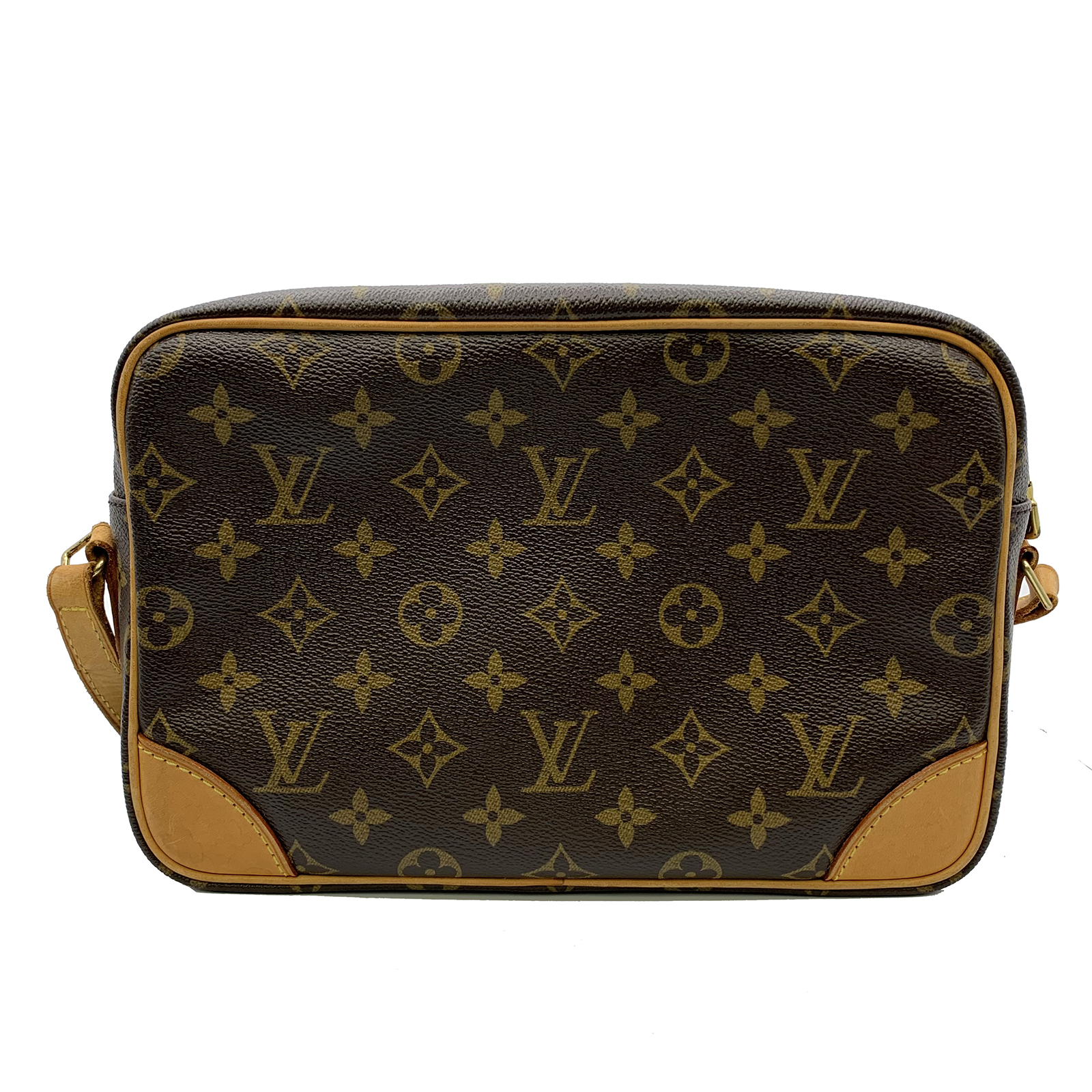 ルイ ヴィトン 27 LOUIS M51274 PVCコーティングキャンバス VUITTON ショルダーバッグ トロカデロ バッグ ブラウン系  モノグラム レディース 中古 【お得】 LOUIS