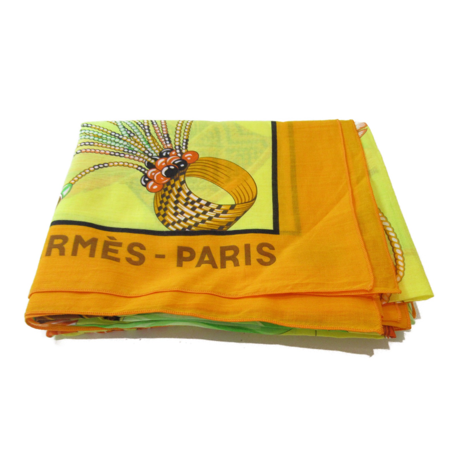 ▼8 20まで!全品ポイント5倍&最大3万円OFFクーポン▼ エルメス HERMES スカーフ 衣料品 シルク レディース オレンジ系