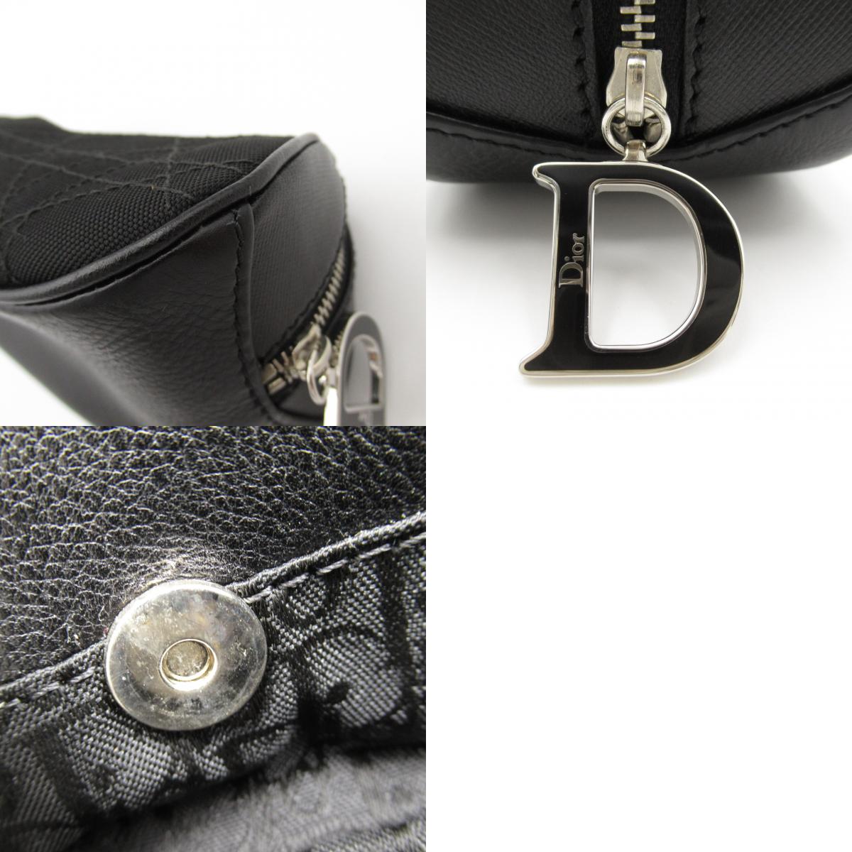 ディオール Dior ポーチ キャンバス バック ブランド BM0045 レディース ブランドバッグ レザー ブラック系 アクセサリー  アクセサリーポーチ バッグ