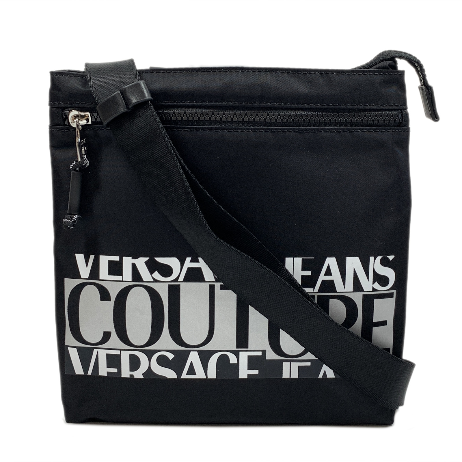 正規 8 25限定 全品ポイント5倍 最大3万円OFFクーポン ヴェルサーチ VERSACE JEANS ショルダーバッグ バッグ ナイロン メンズ  レディース ブラック系 71YA4BA2 899 fucoa.cl