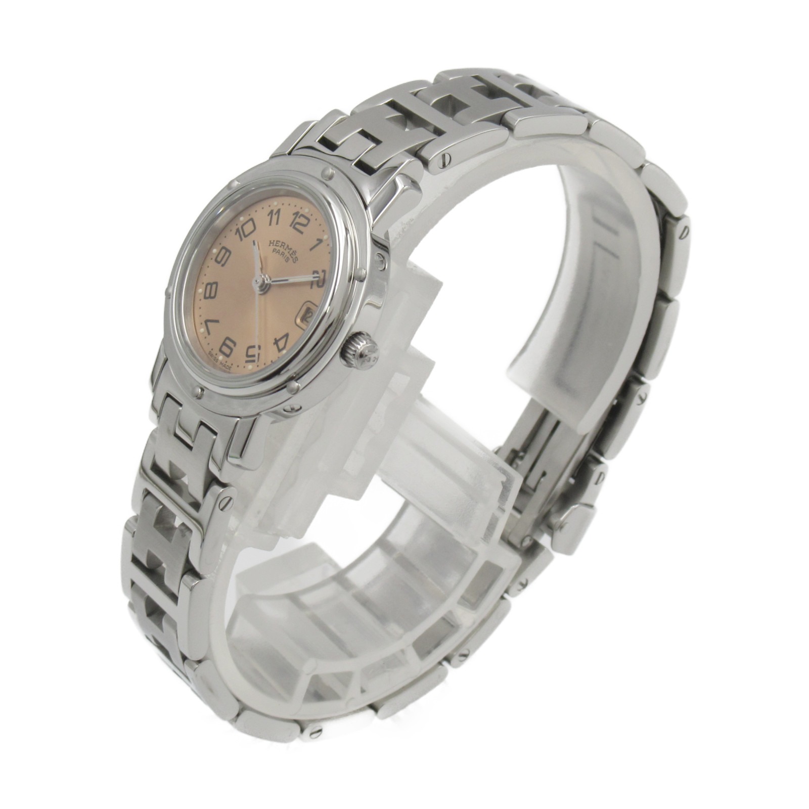 used》HERMES クリッパー 時計 ※グレー-
