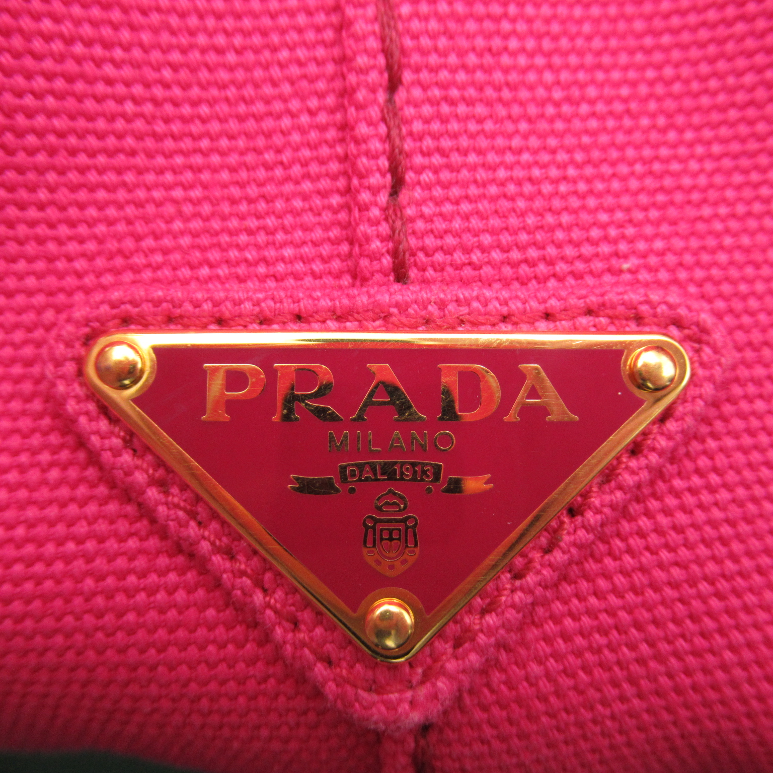 PRADA PRADA 【プラダ】PRADA カナパトート ショルダーバッグ ピンク