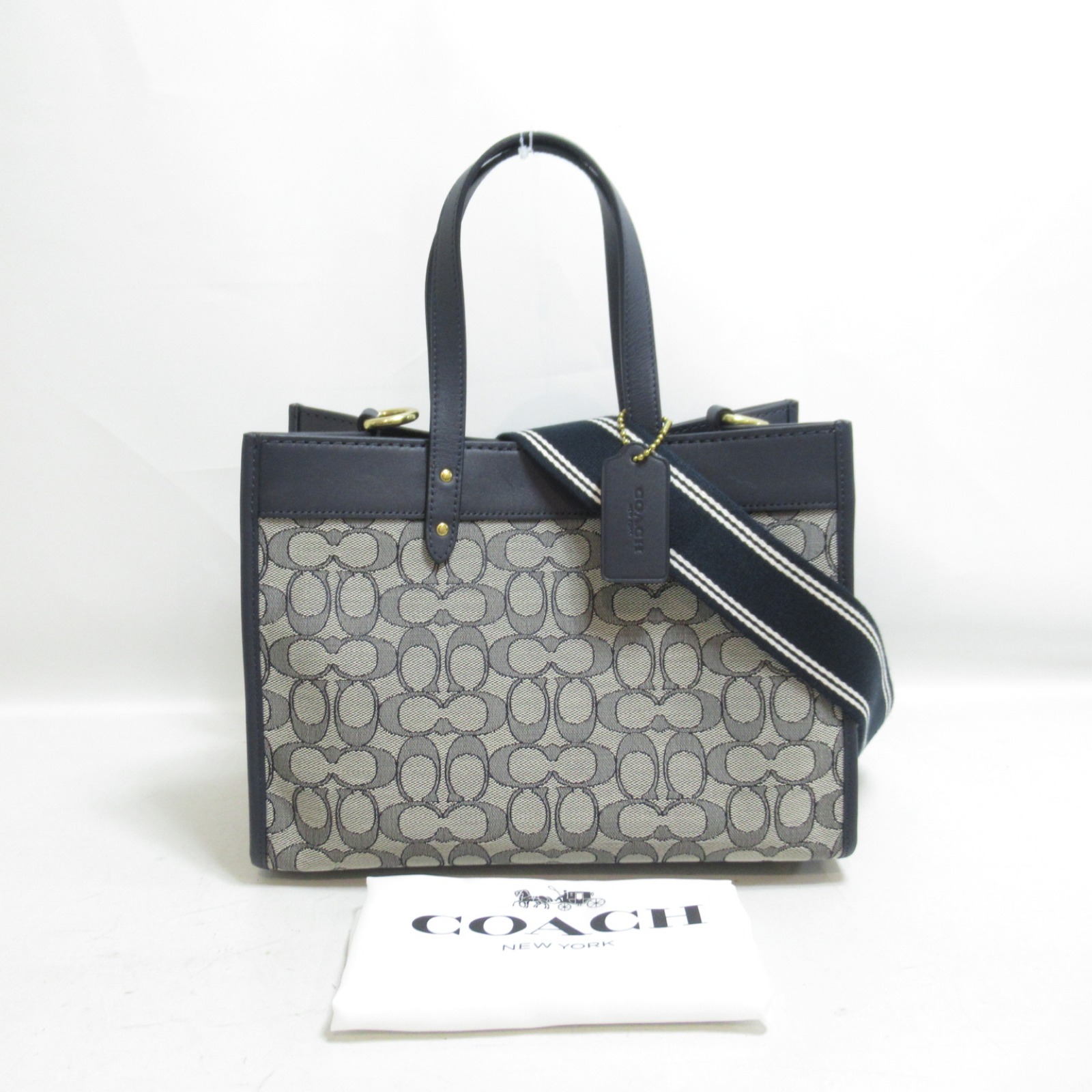 1限定 コーチ COACH バック ネイビー系 ブランドバッグ トートバッグ