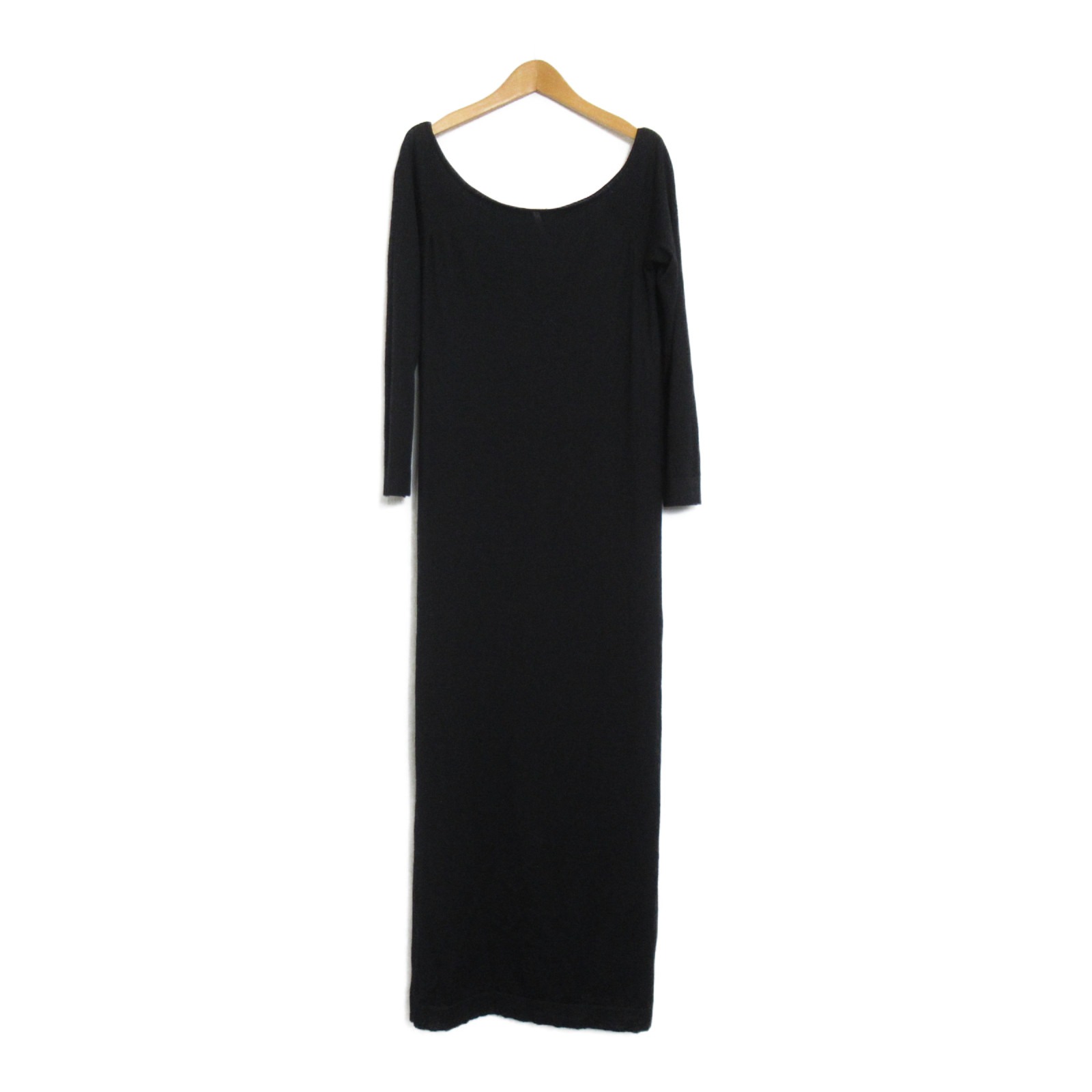 値下げエルメスワンピース　黒ノースリーブ　シルク エルメス HERMES ワンピース マルジェラ期 ヴァルーズシルクドレス