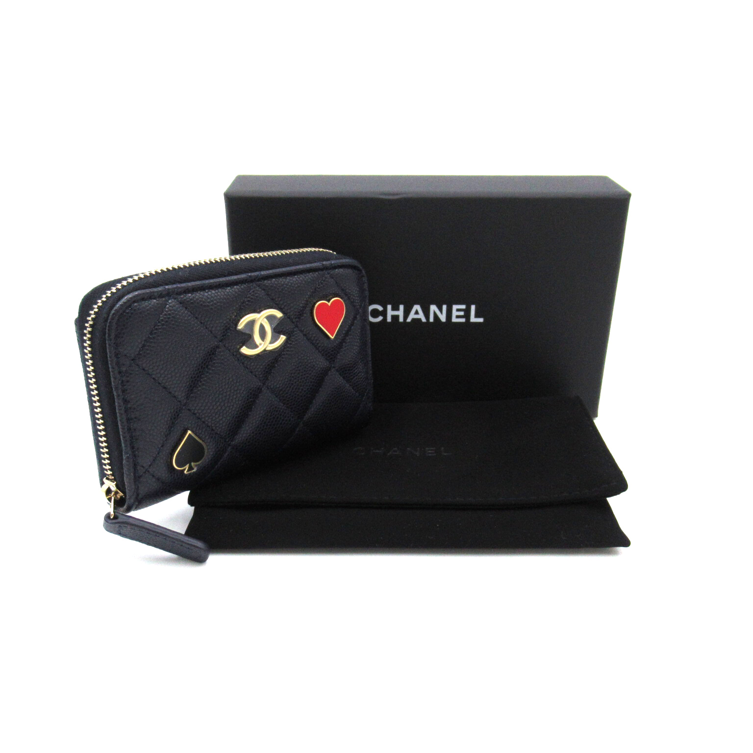 19より シャネル CHANEL キャビアスキン(グレインド 財布 コインケース