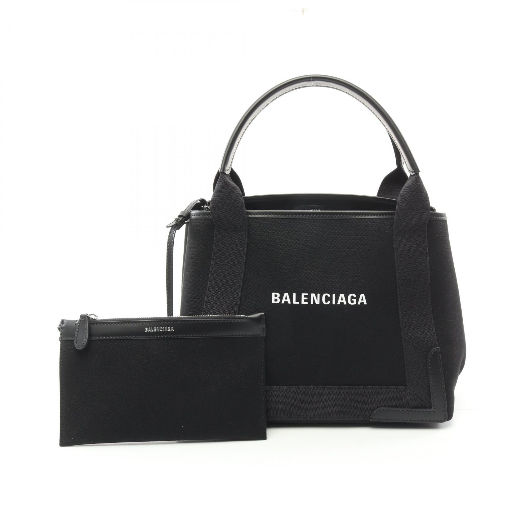 BALENCIAGA ブラック トートバッグ BALENCIAGA ブラックレザートートバッグ