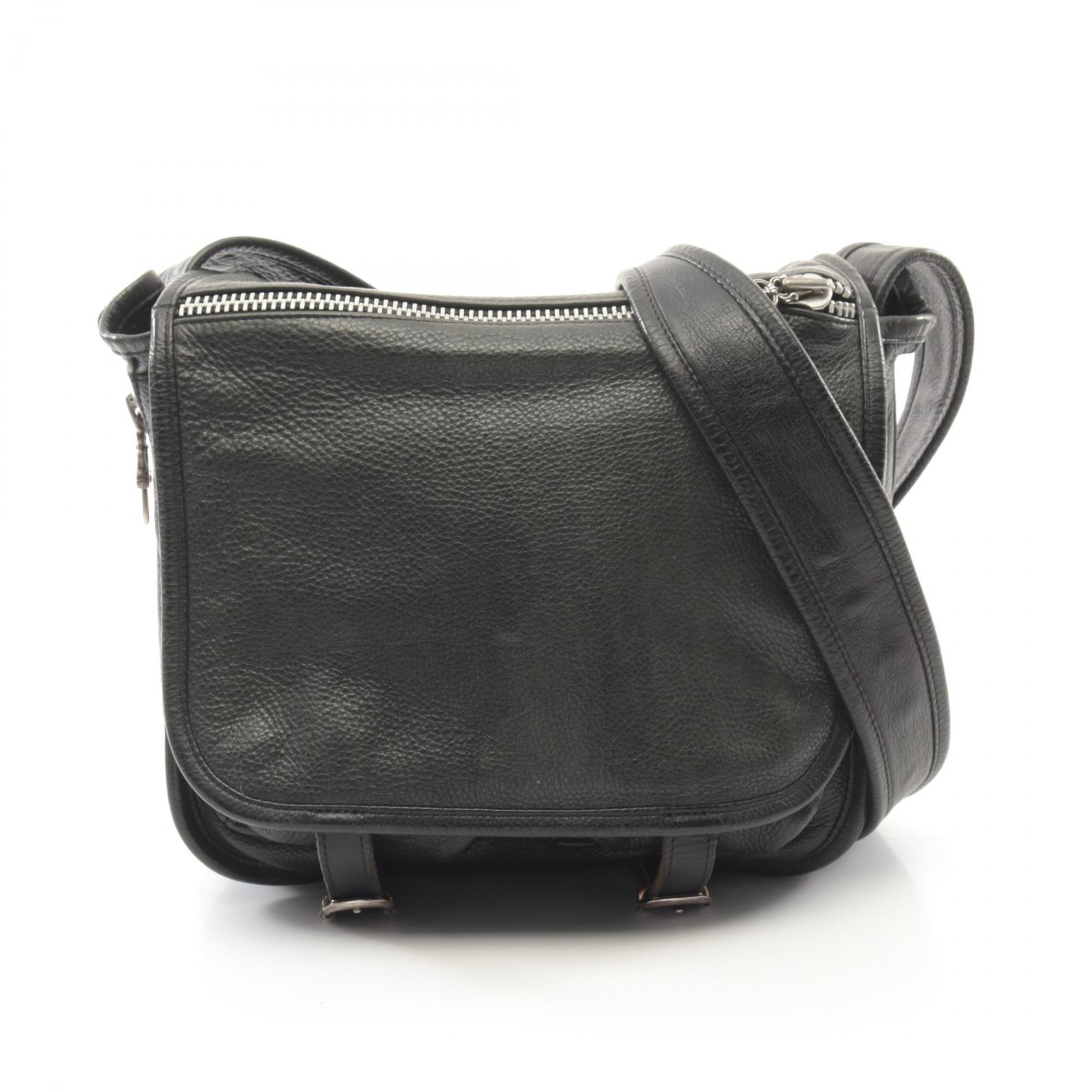 楽天市場】CHROME HEARTS LEATHER MESSENGER BAG クロムハーツ