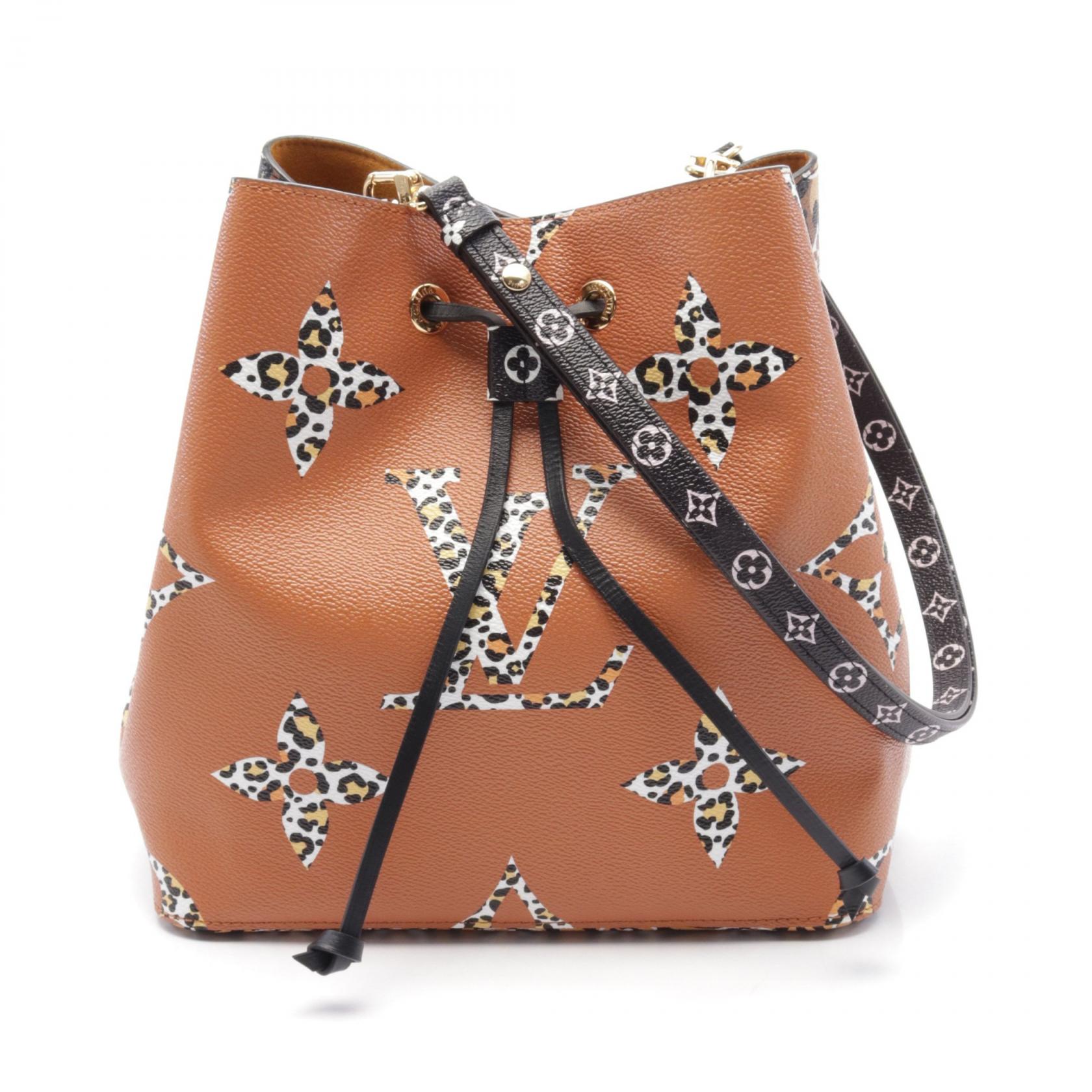 【安心国内】Louis Vuitton カノエ ショルダーバッグ ルイヴィトン☆バッグ モノグラム レザー ドローストリング