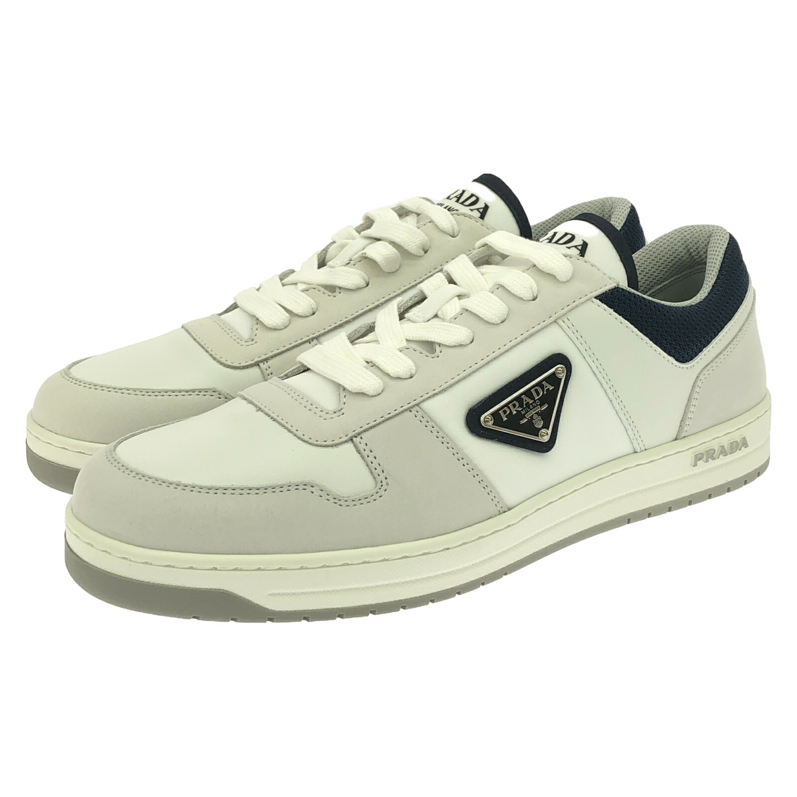 楽天市場】PRADA プラダ スニーカー PRAX ブラッシュドレザー Re-Nylon