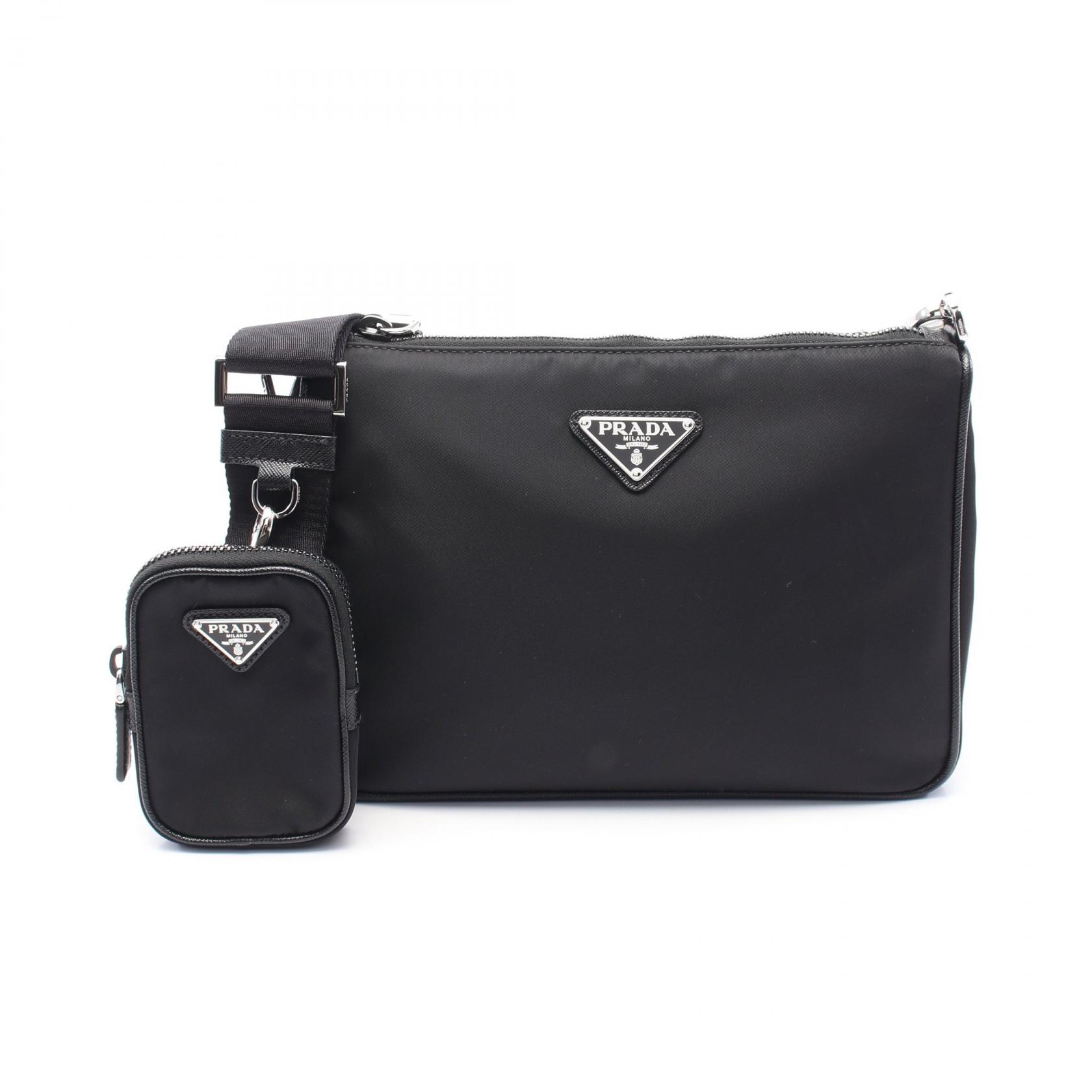 楽天市場】【P5倍】プラダ／PRADA ”Re-Nylon x サフィアーノレザー