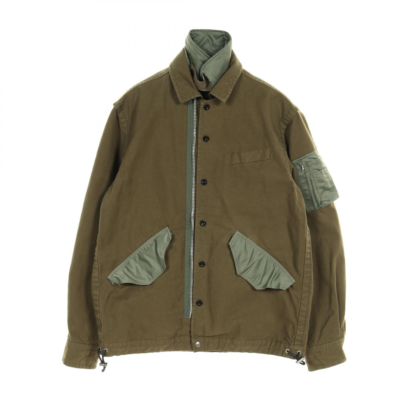 【sacai】 ナイロンジャケット/サイズ1/ウール/22-02827M sacai】 ナイロンジャケット/サイズ1/ウール/22-02827M