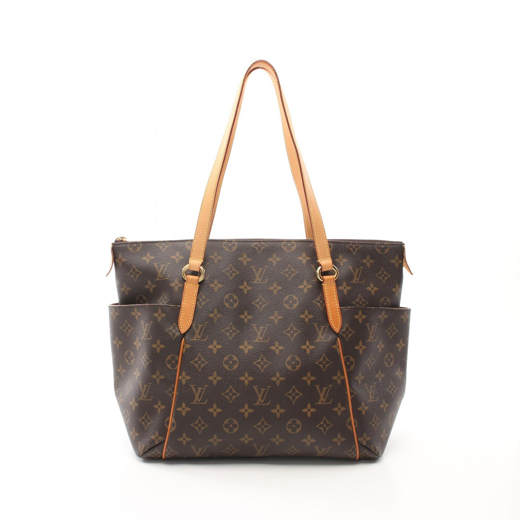Louis Vuitton ダークブラウン トートバッグ Louis Vuitton ブラウン トートバッグ - メルカリ