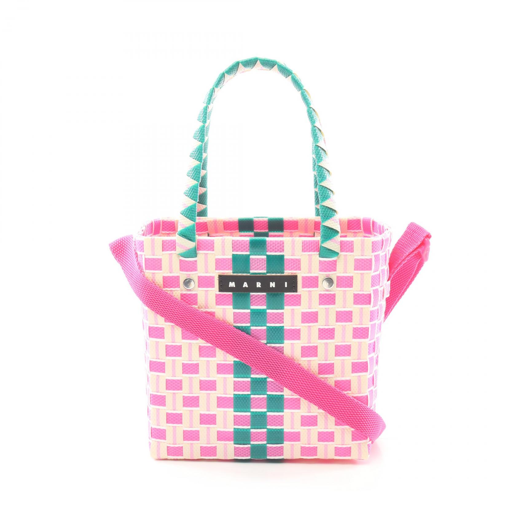 【関税込/国内発】▽Marni カラーブロック ショルダーバッグ カラーブロック ショッピングバッグ | Marni