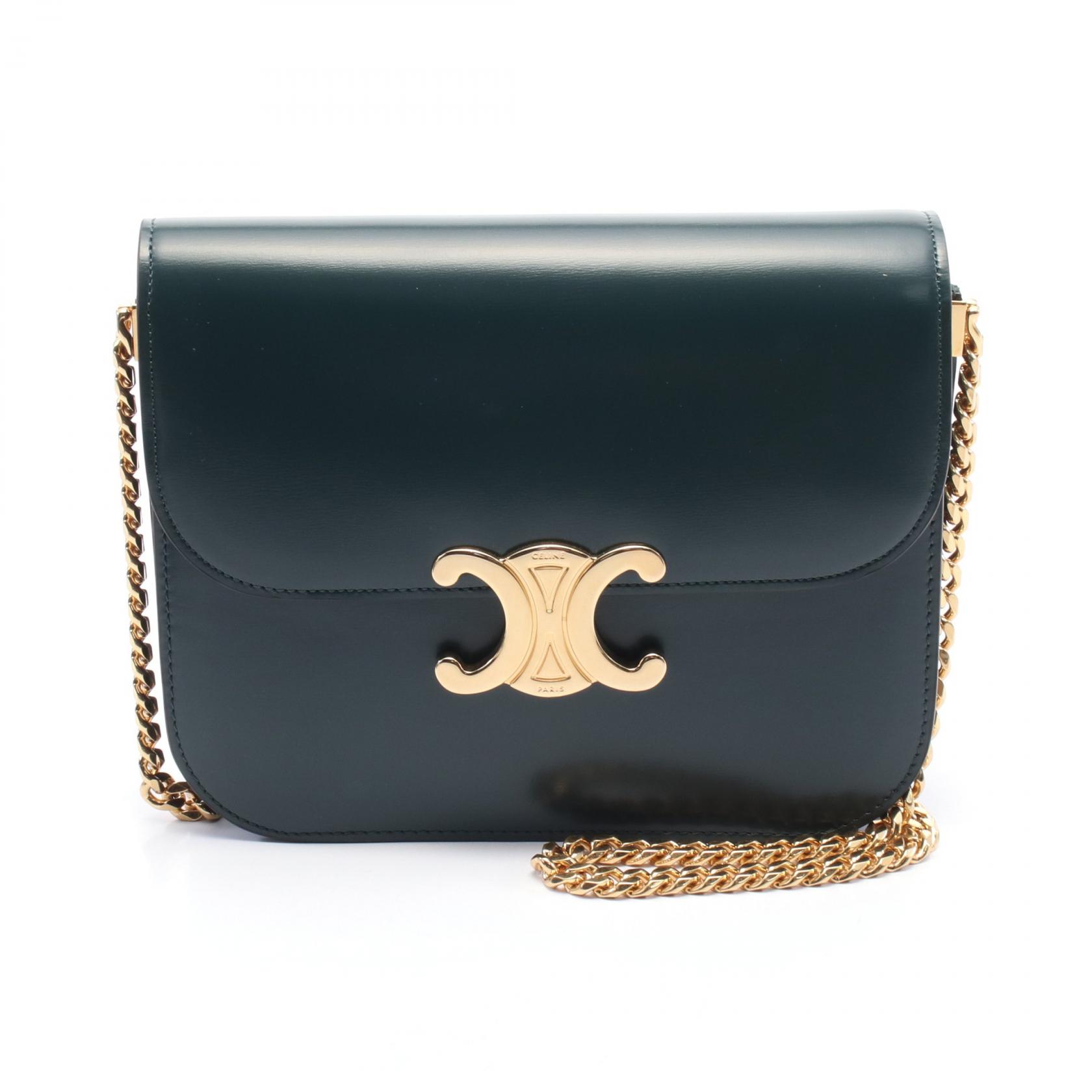 お気に入り♪◇MEDIUM TILLY バッグ◇CELINE MEDIUM TILLY BAG IN TRIOMPHE CANVAS AND CALFSKIN - TAN | CELINE