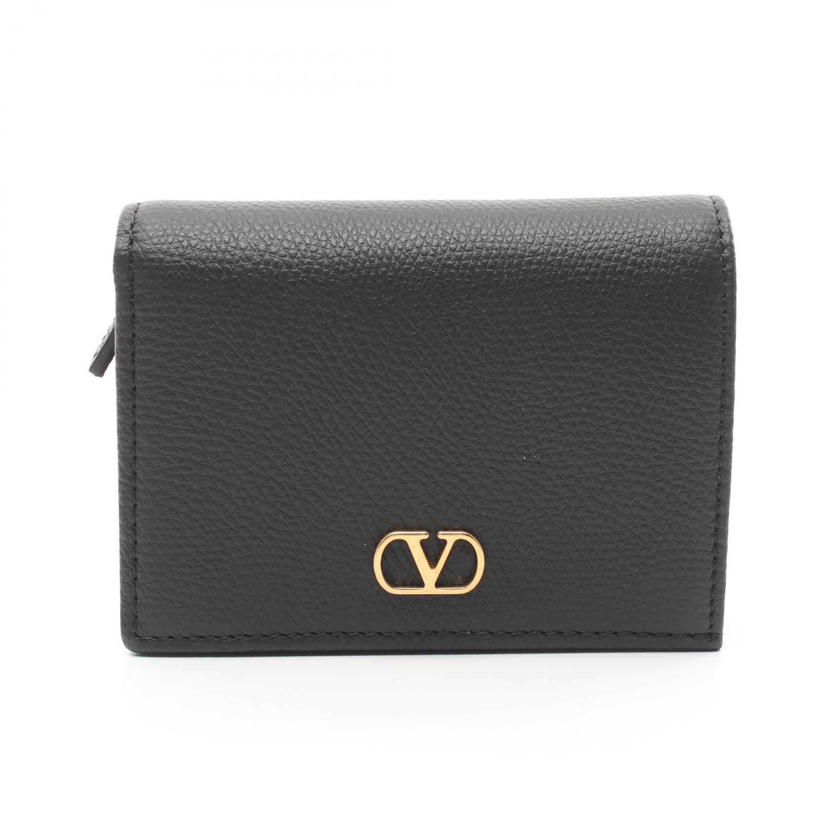 新品未使用✨ヴァレンティノガラヴァーニ　二つ折り財布　クロコ型押し　ブラック Brandol / VALENTINO GARAVANI ヴァレンティノ ガラヴァーニ 二