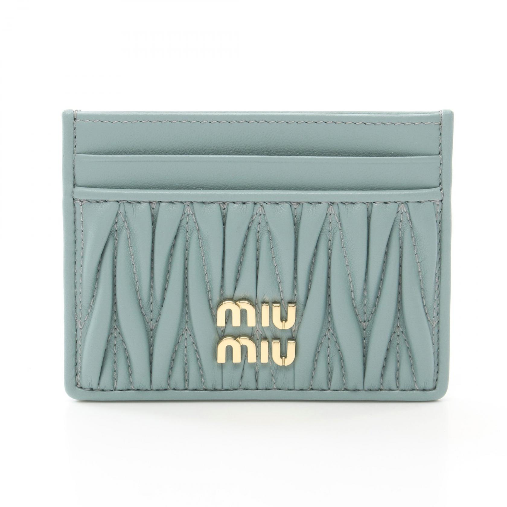 miumiu   ミュウミュウ　バイカラー　長財布　カードケース　セット miu ミュウミュウ MIUMIU カードケース フラグメントケース