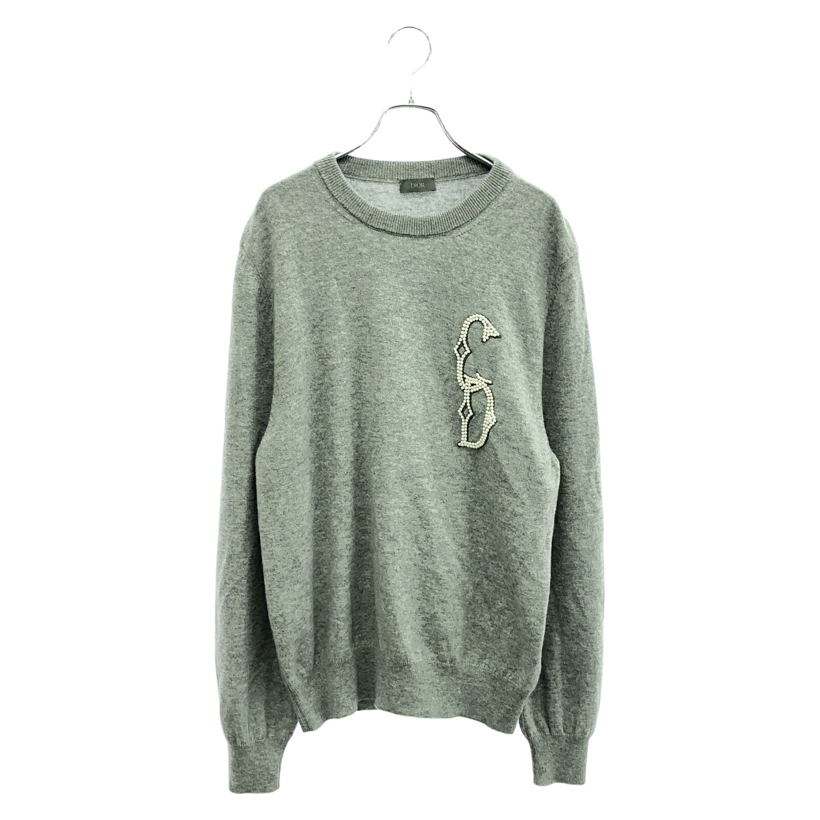 【10%OFFクーポン 7/26 9:59〆】 ディオール Dior ニット ニット 衣料品 トップス カシミヤ レディース グレー系 【中古】｜Brandoff銀座