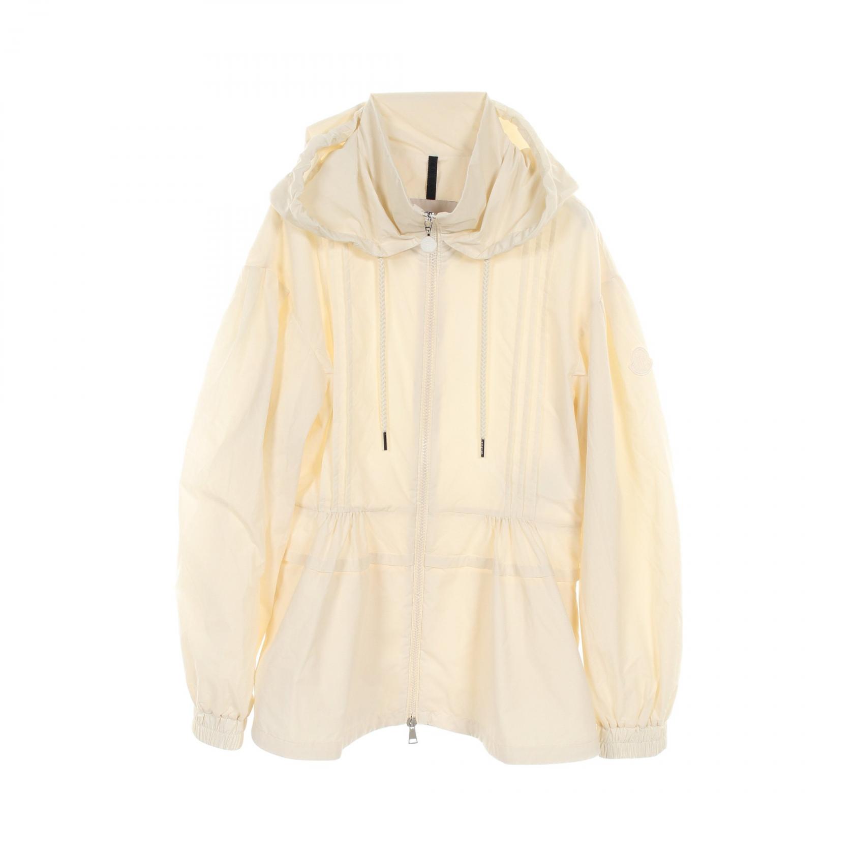 【5%OFFクーポン×ポイント5倍】モンクレール MONCLER Vabre ナイロンジャケット 衣料品 アウター ナイロン レディース アイボリー系 【中古】
