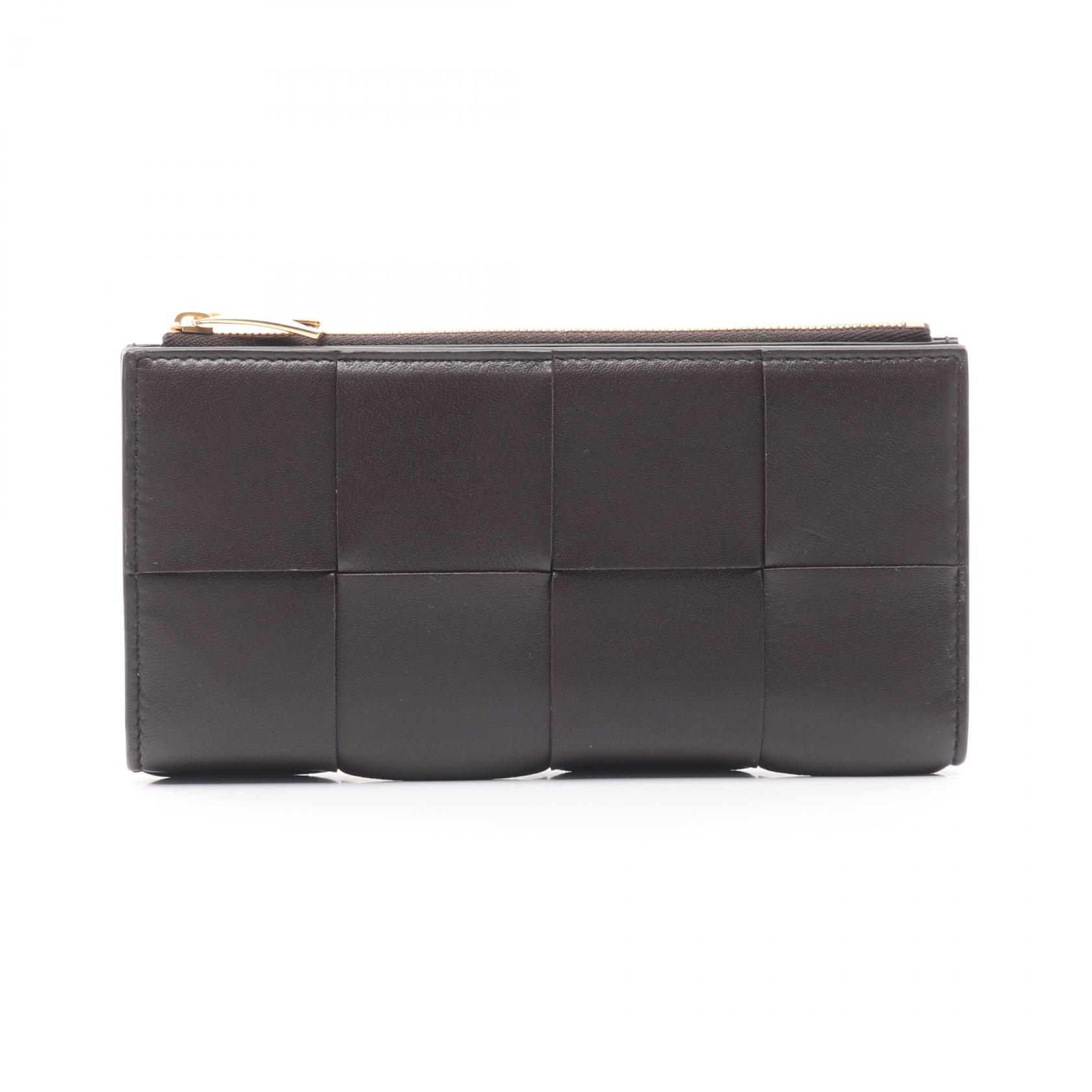 ボッテガヴェネタ 長財布 イントレチャート 二つ折り　レザー ダークブラウン 楽天市場】BOTTEGA VENETA ボッテガヴェネタ 二つ折り長財布