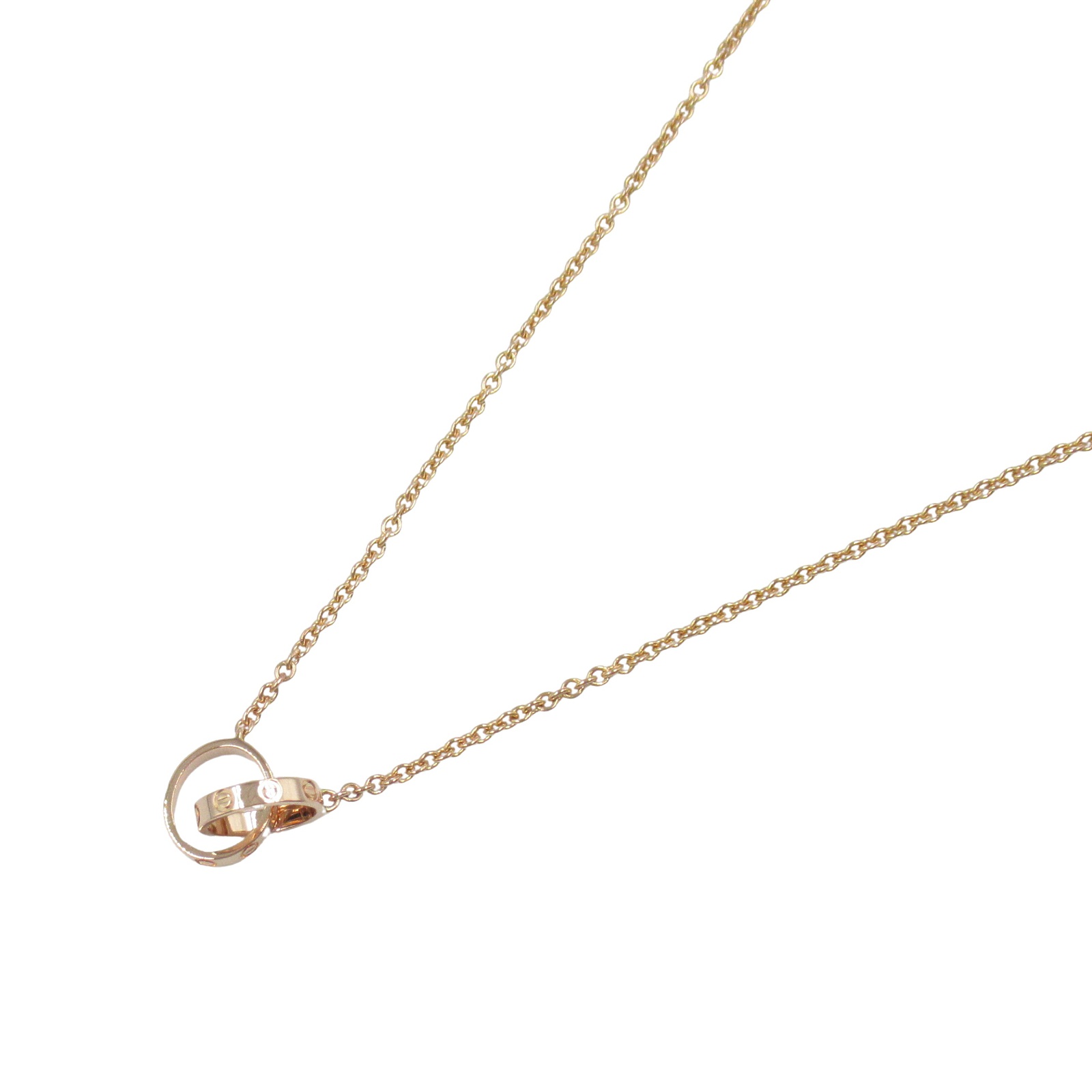 【5%OFFクーポン×ポイント5倍】カルティエ CARTIER ベビーラブネックレス ネックレス ジュエリー K18PG（ピンクゴールド） メンズ レディース ゴールド系 【中古】