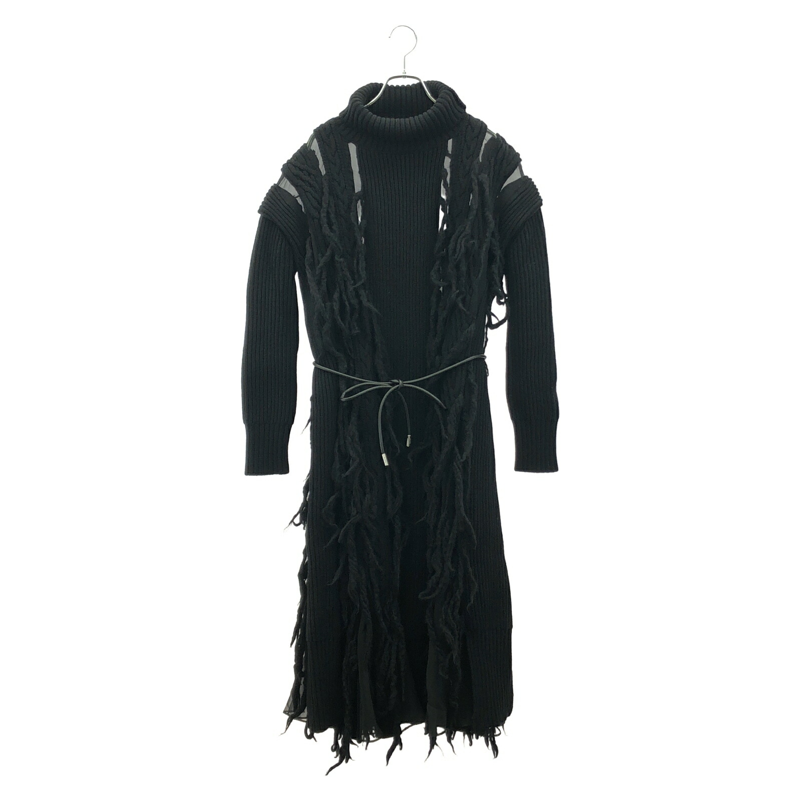 楽天市場】sacai サカイ SCW-044 タートルニット切替 ストライプ