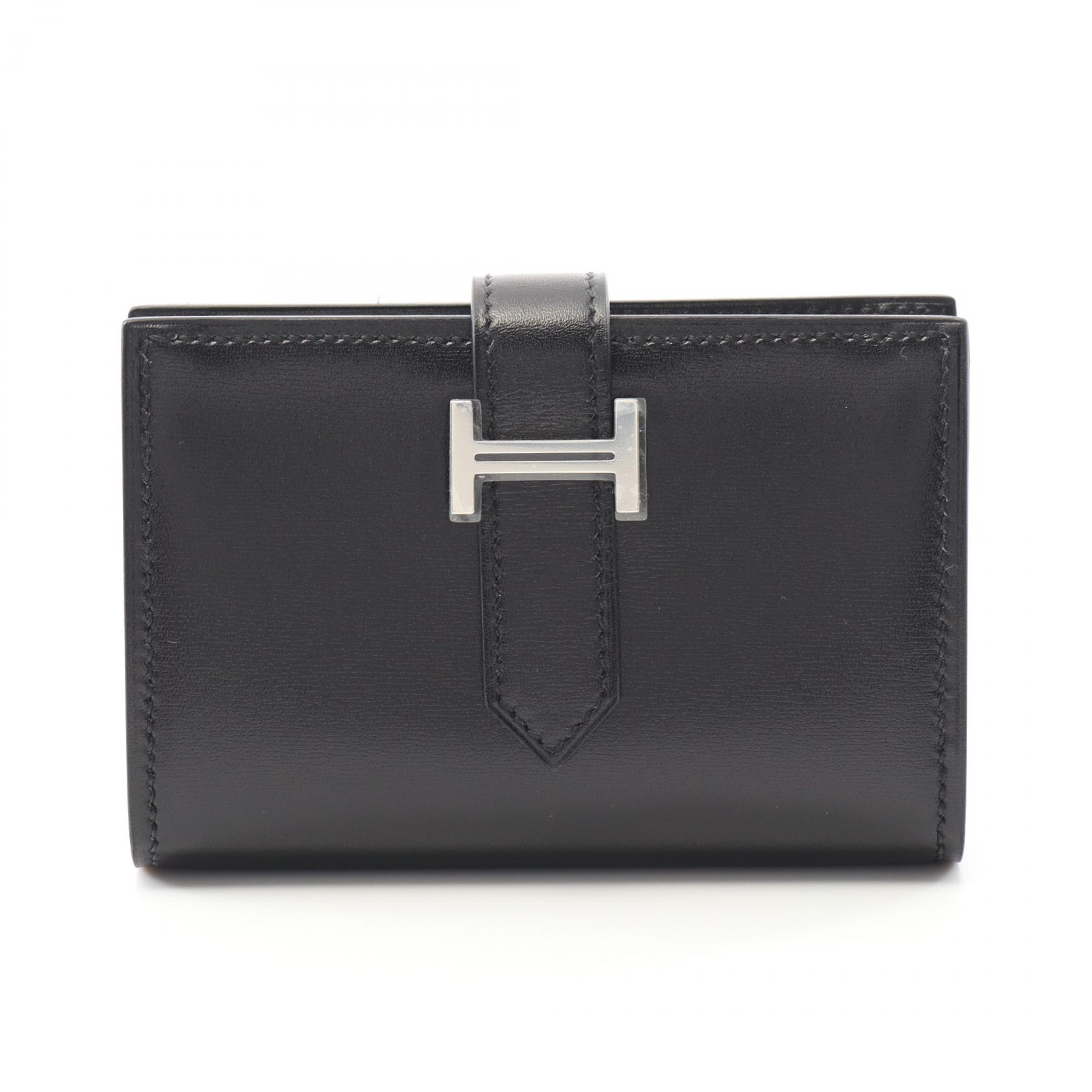 【最上級 ボックスカーフ So Black /Noir】HERMESベアンミニ財布 楽天市場】エルメス ベアンミニモノクローム ソーブラック