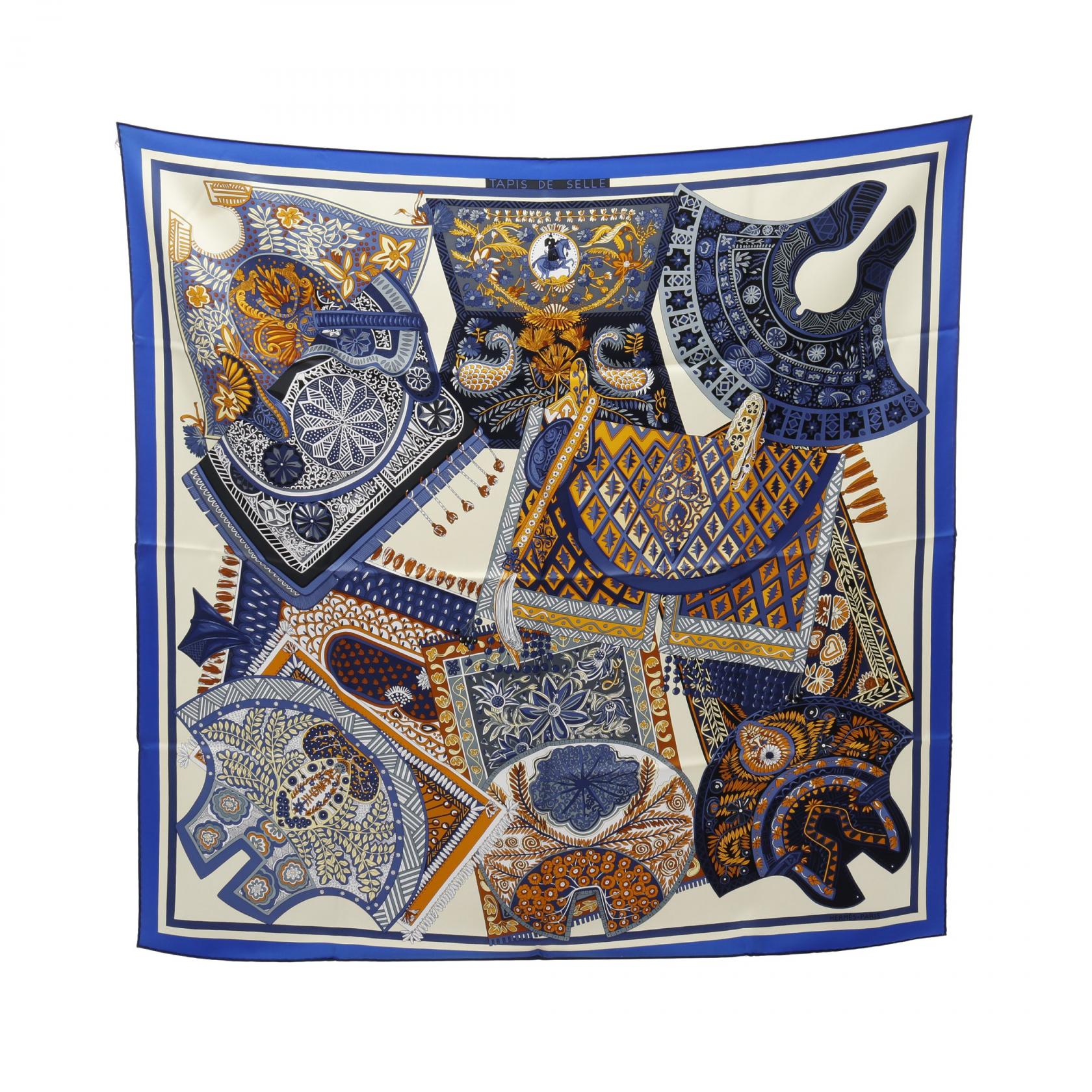 楽天市場】HERMES エルメス Les Canyons Etoiles Scarf 55 カレ