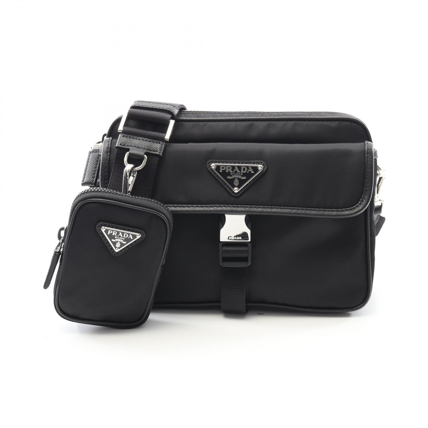 【美品】プラダ メッセンジャーバッグ サフィアーノレザー×ナイロン 黒 楽天市場】【P5倍】プラダ／PRADA