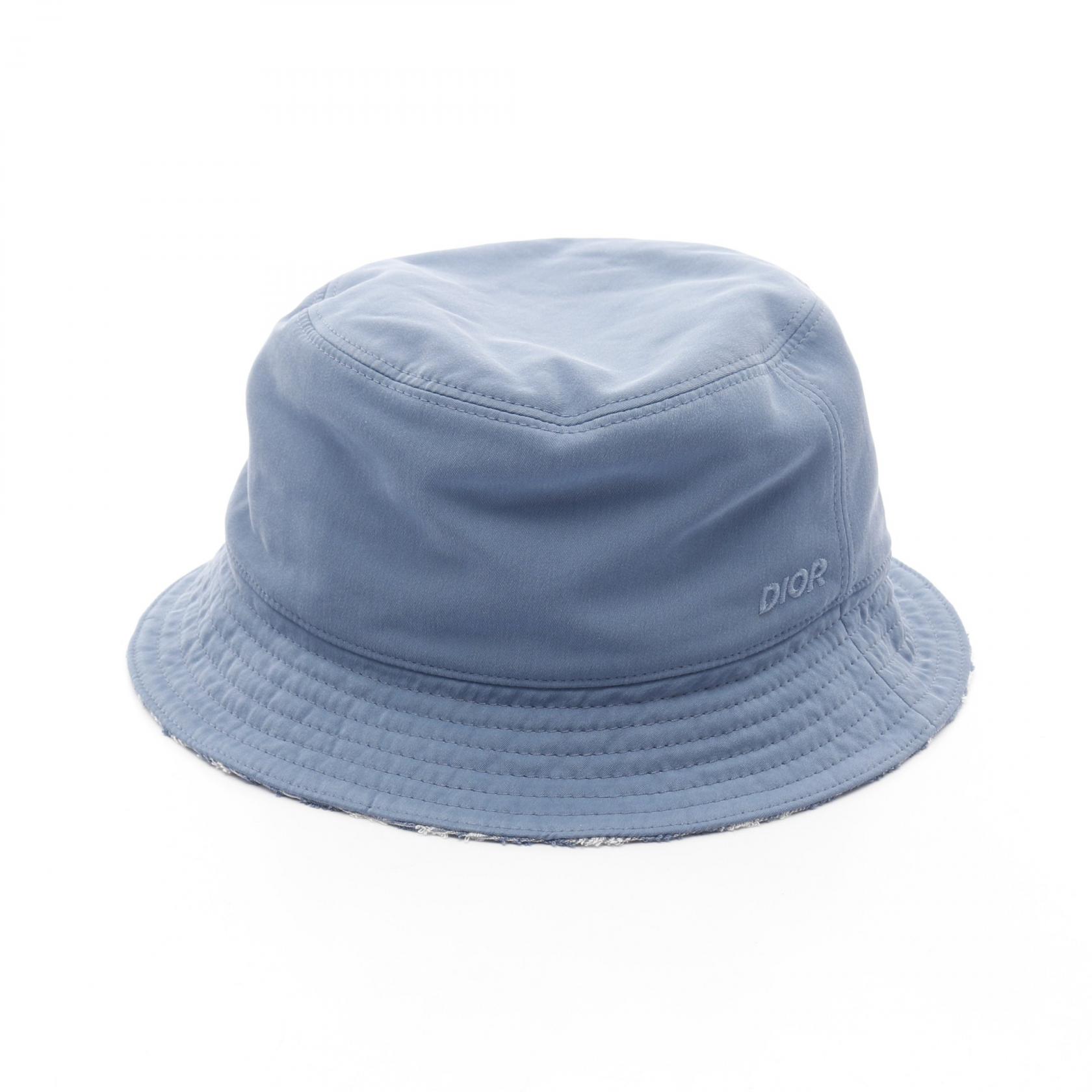 【5%OFFクーポン×ポイント5倍】ディオール Dior DIOR AND PARLEY バケット ハット 帽子 ナイロン コットン メンズ ブルー系 / ホワイト系 393C906B5811581 【新品】