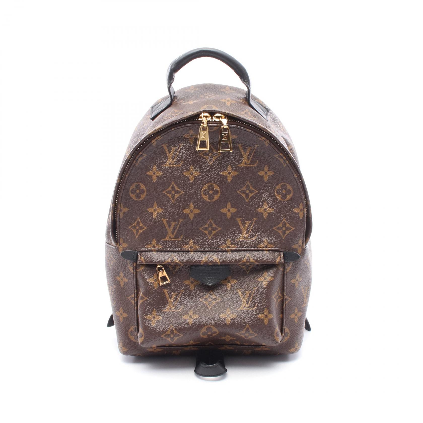 【5%OFFクーポン×ポイント5倍】ルイ・ヴィトン LOUIS VUITTON パームスプリングスPM リュックサック バックパック バッグ PVCコーティングキャンバス レザー モノグラム レディース ブラウン系 / ブラック系 M41560 【中古】