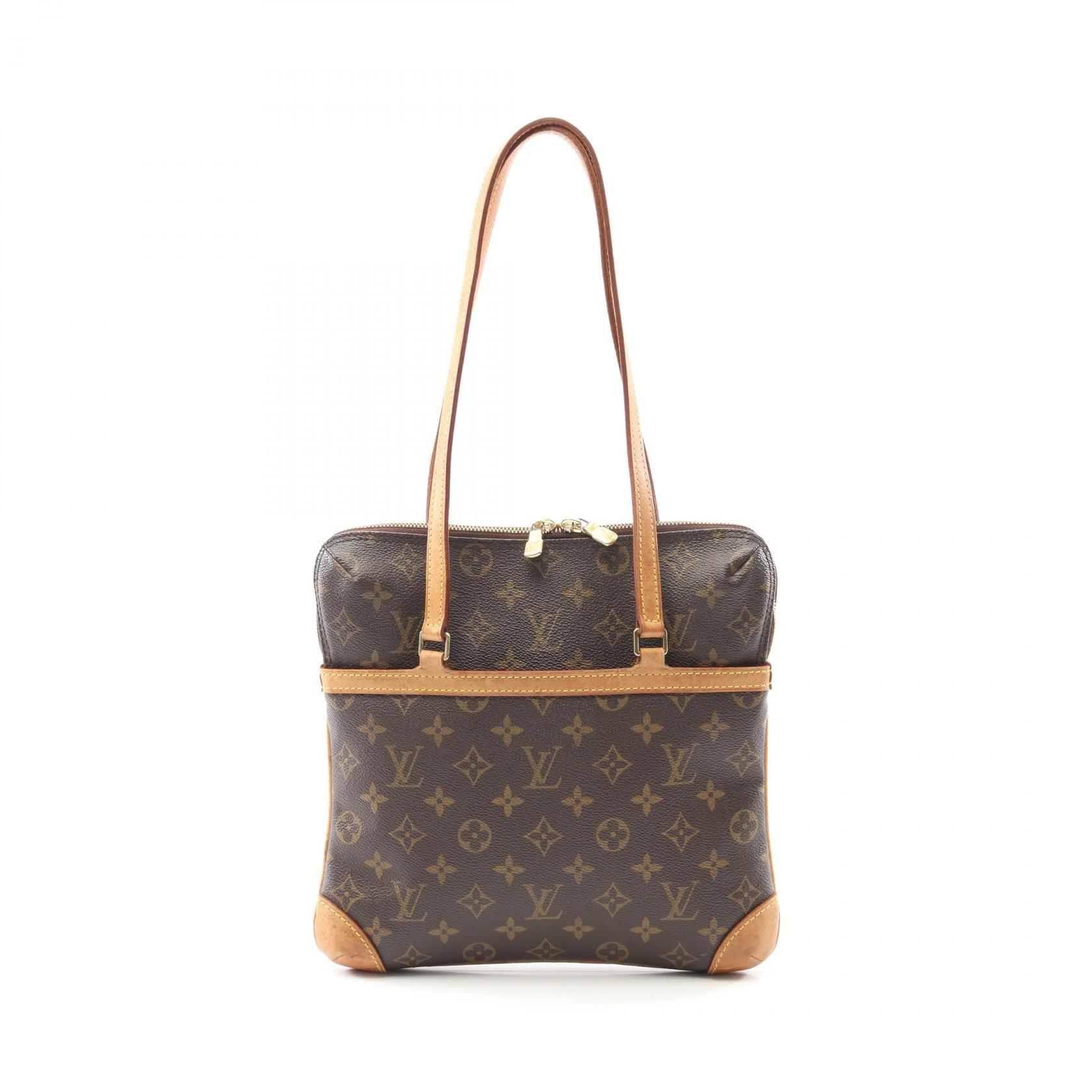 ルイ・ヴィトン LOUIS VUITTON クーサンGM ショルダーバッグ バッグ PVCコーティングキャンバス レザー モノグラム レディース ブラウン系 M51141 【中古】 52,800円