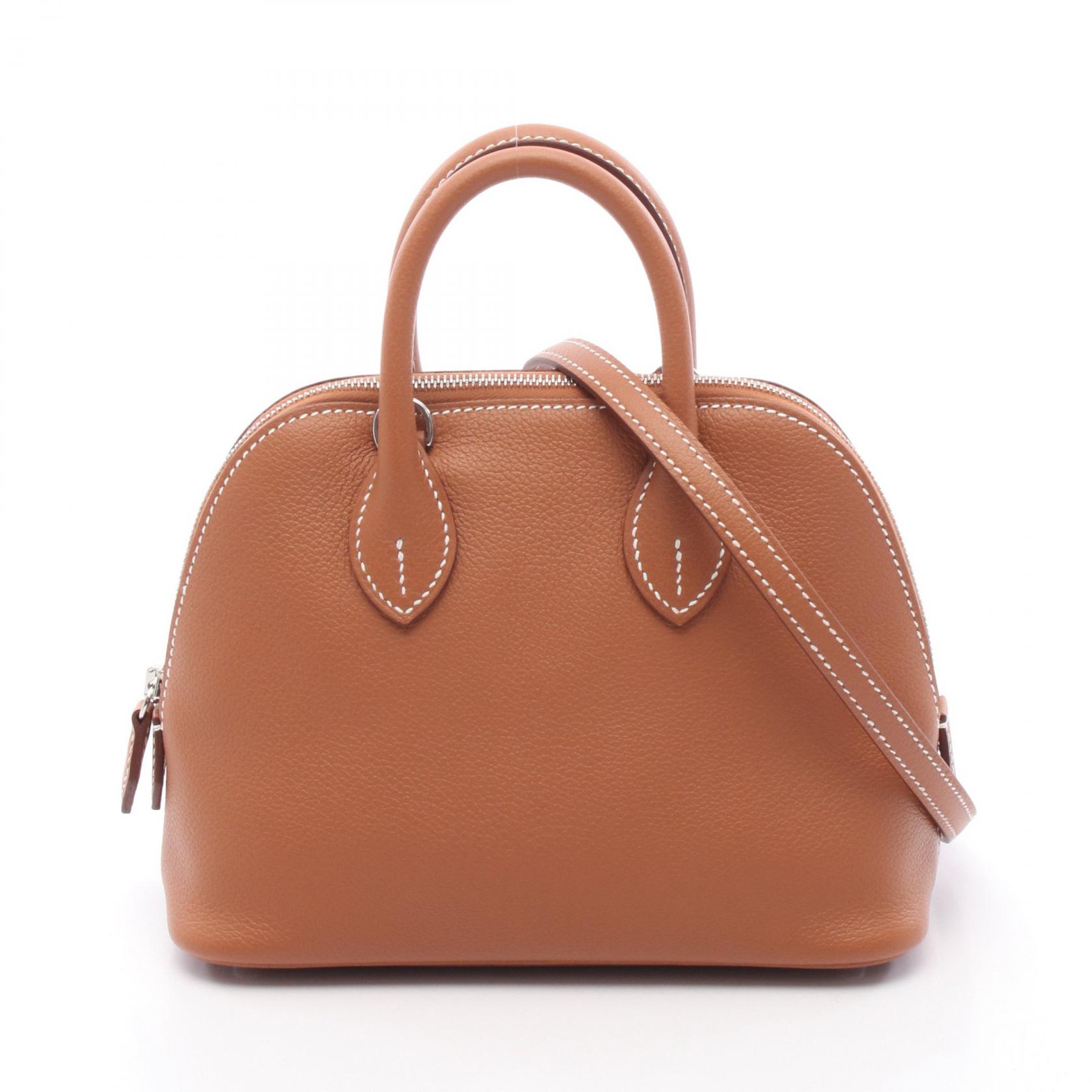 【P5倍×5%OFFクーポン】エルメス HERMES ボリード1923 ミニ ハンドバッグ バッグ レザー エバーカラー エバーカラー レディース ブラウン系 【中古】
