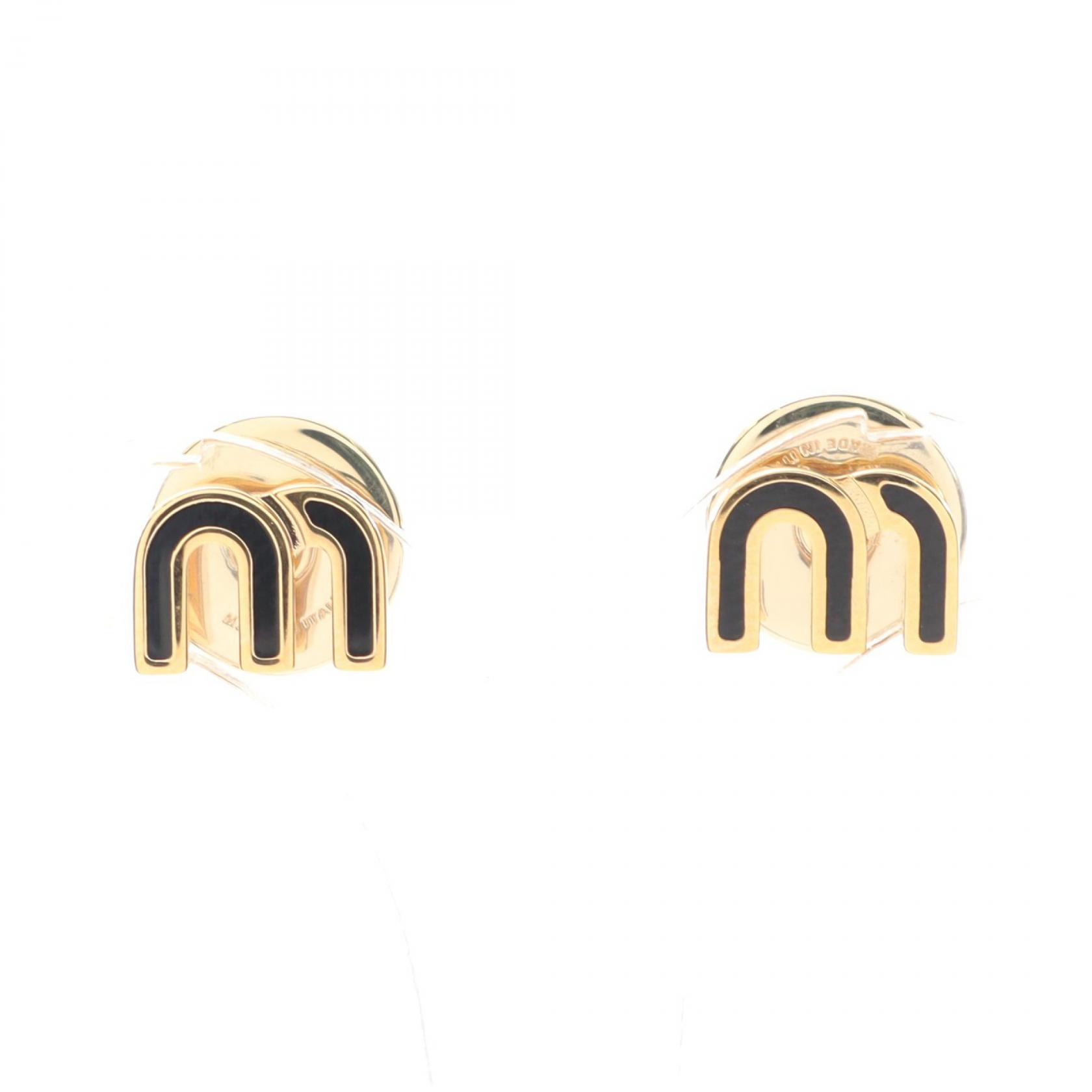 美品　MIU MIU  ミュウミュウ　ピアス ミュウミュウ Miu Miu MIUMIU ピアス 5IO059 2DNC クリスタル付