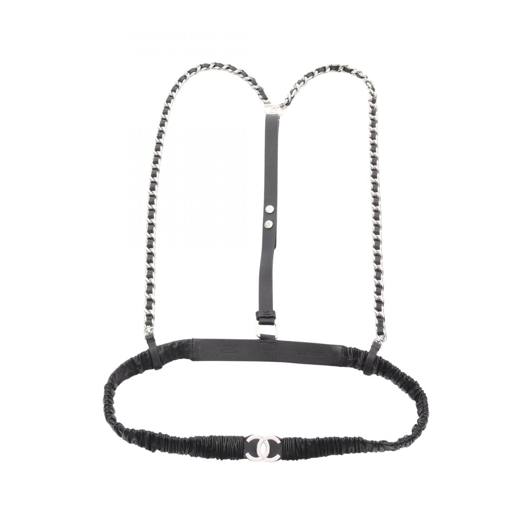 【美品】CHANEL シャネル 96A カンボン スクエア レザー ベルト 美品】CHANEL シャネル 96A カンボン スクエア レザー ベルト