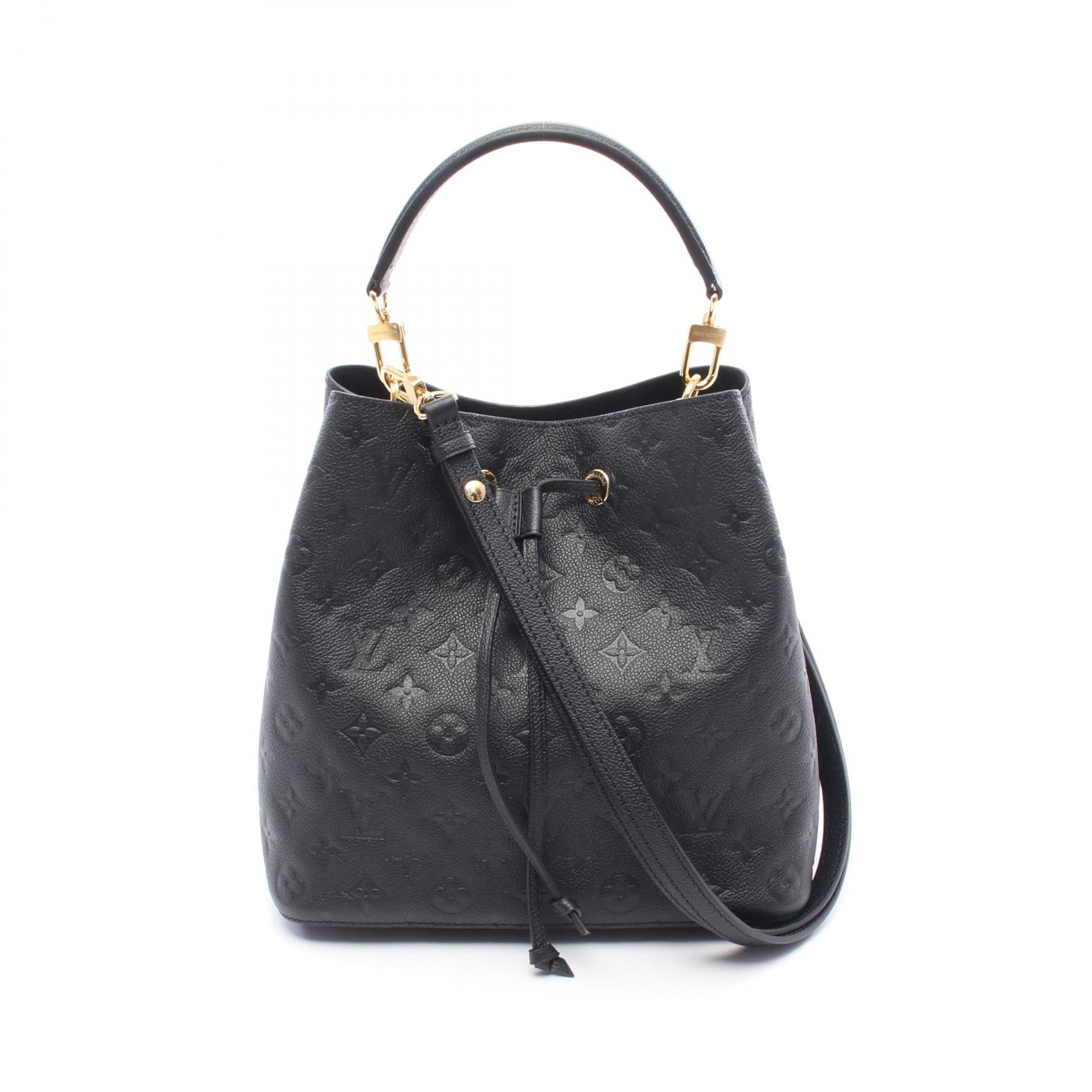 【10%OFFクーポン対象】ルイ・ヴィトン LOUIS VUITTON ネオノエ ハンドバッグ バッグ レザー モノグラム・アンプラント レディース ブラック系 M45256 【中古】