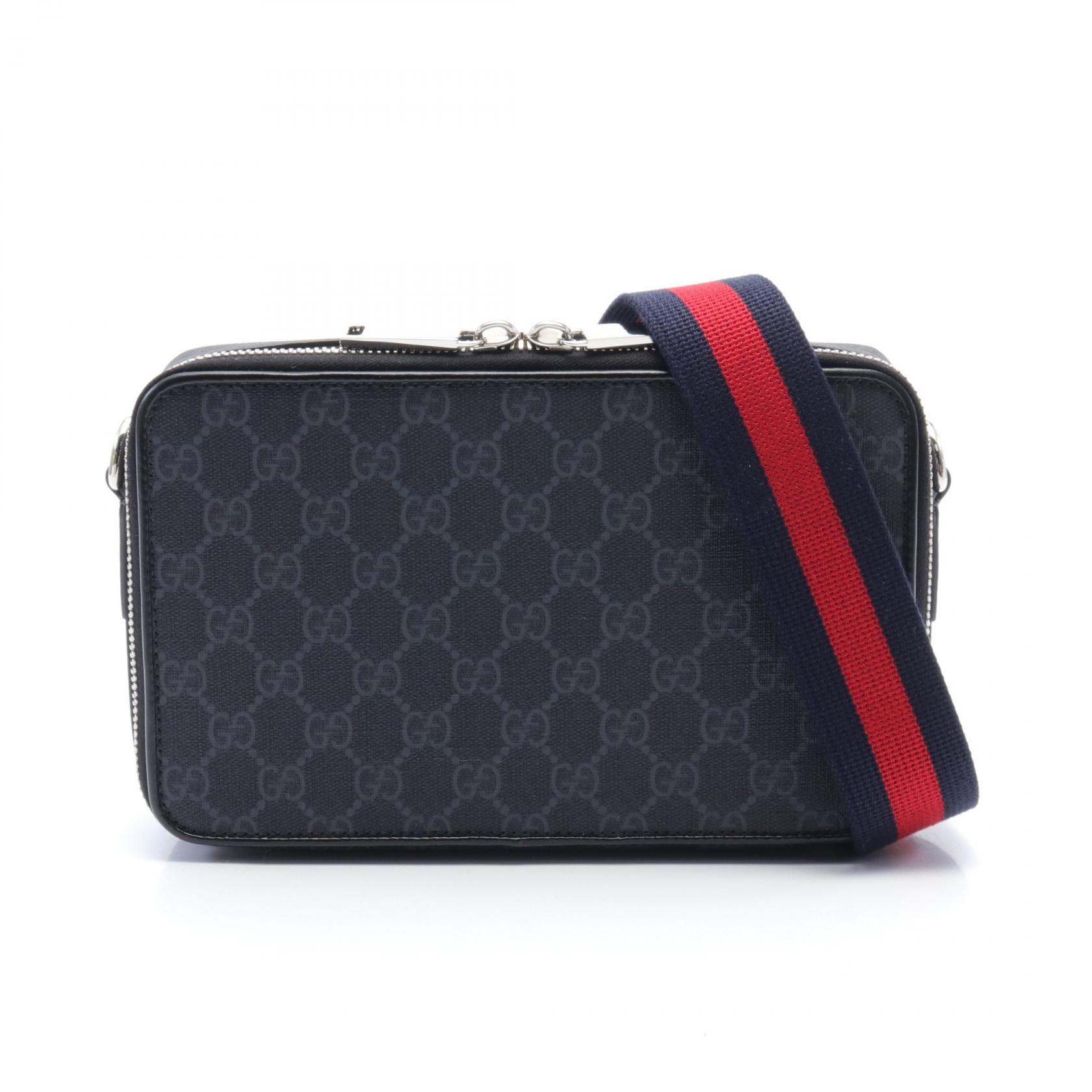 GUCCI ショルダーバッグ ブラック 211376 GUCCI グッチ 001 3175 ブラック レザー バッグ ショルダー