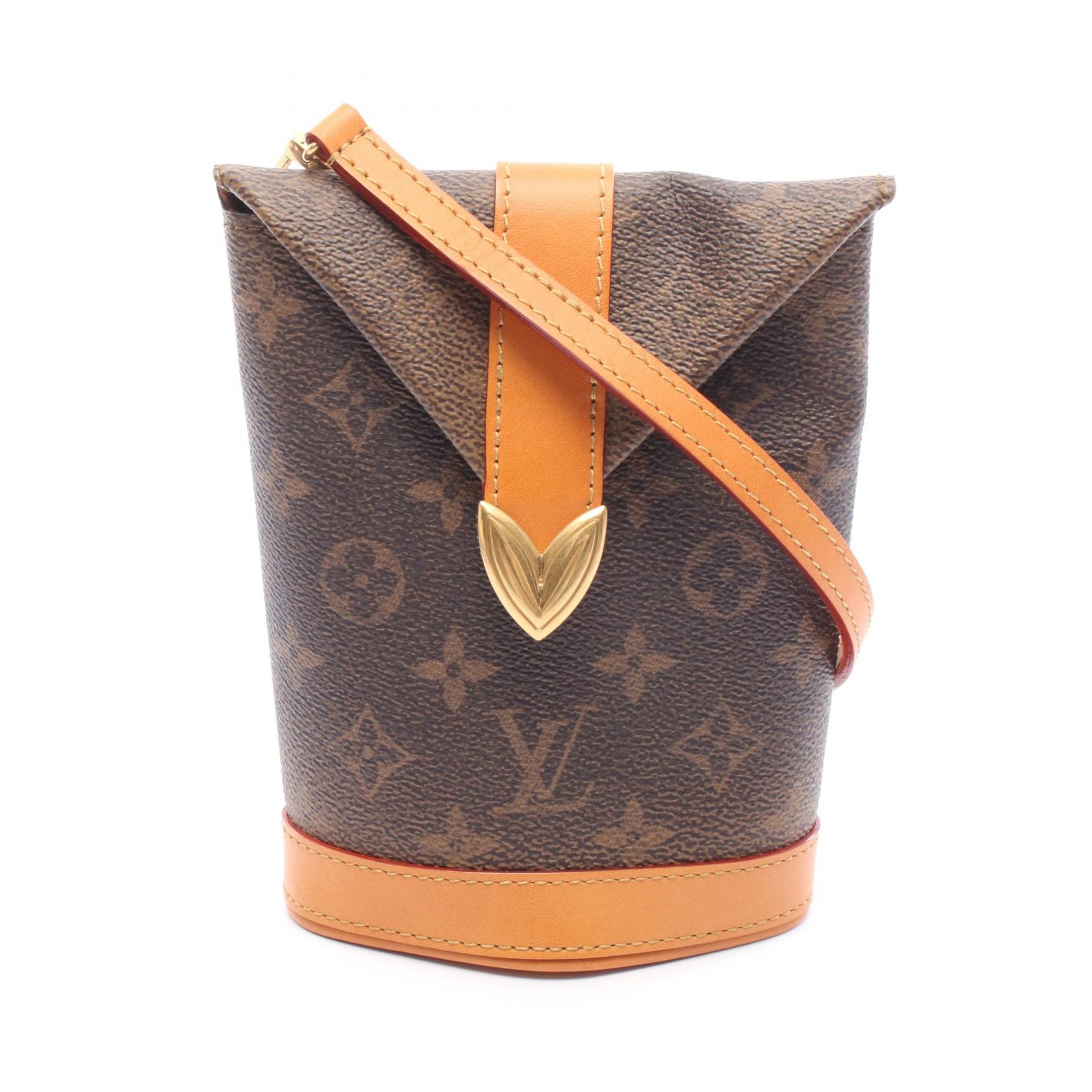 【P5倍×15%OFFクーポン】ルイ・ヴィトン LOUIS VUITTON エンベロップポーチ ショルダーバッグ バッグ PVCコーティングキャンバス レザー メンズ ブラウン系 M11629 【中古】