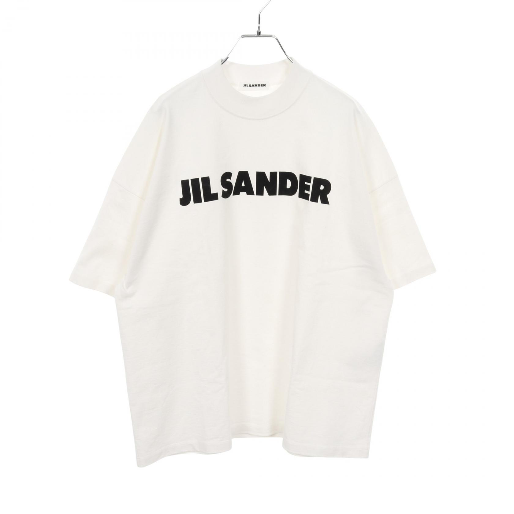ジルサンダー JIL SANDER ロゴプリント カットソー 衣料品 トップス コットン メンズ ホワイト系 JSMP707020 【中古】 23,430円