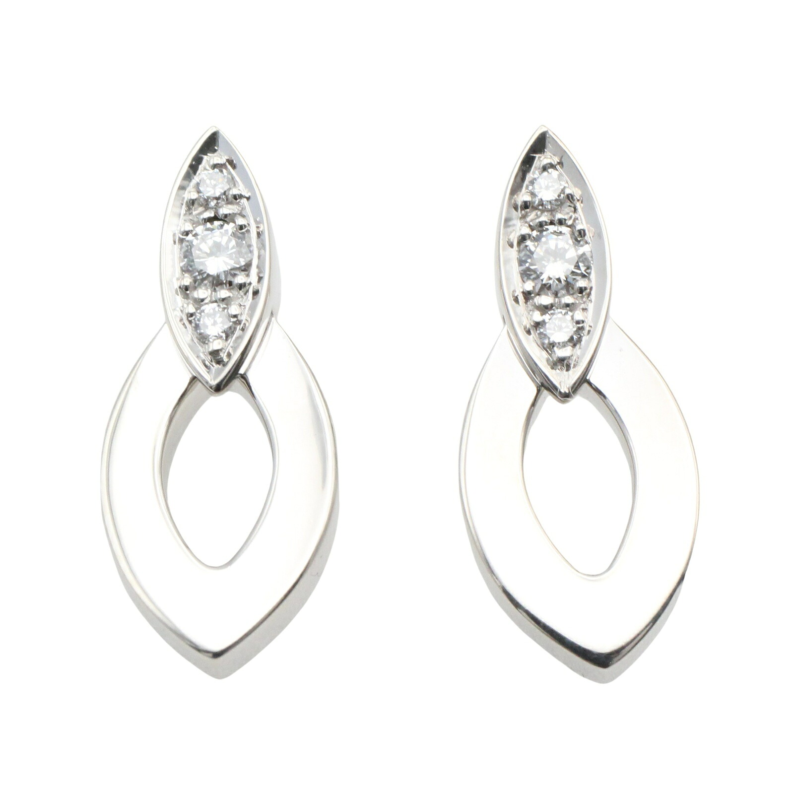 楽天市場】カルティエ Cartier ラニエール フルダイヤ フープ ピアス