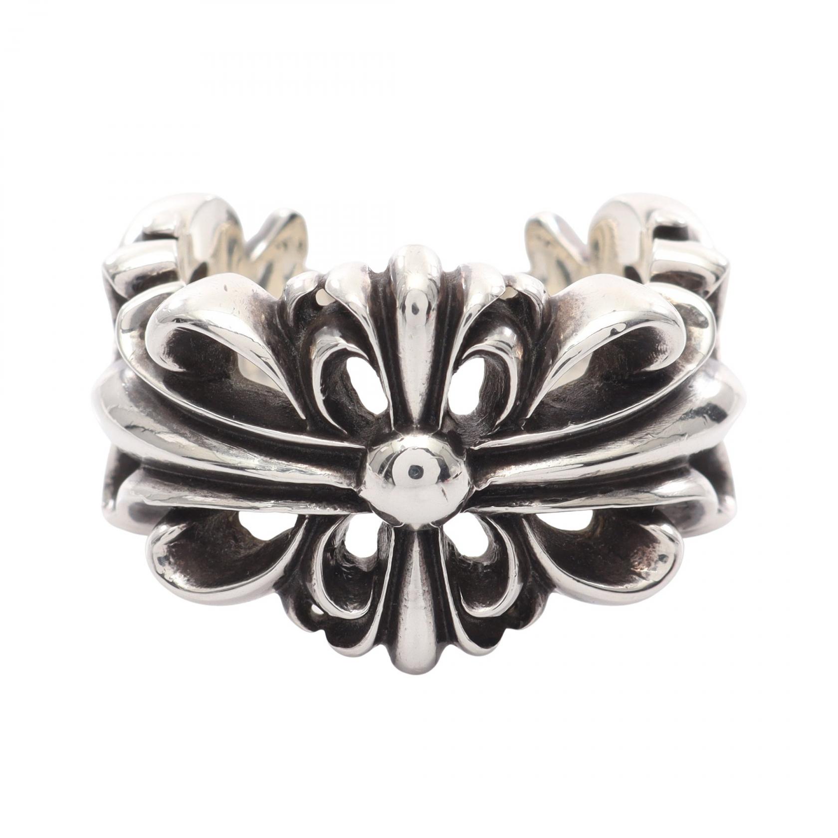 楽天市場】CHROME HEARTS DBL FLORAL CROSS RING PAVE DIAMOND クロム